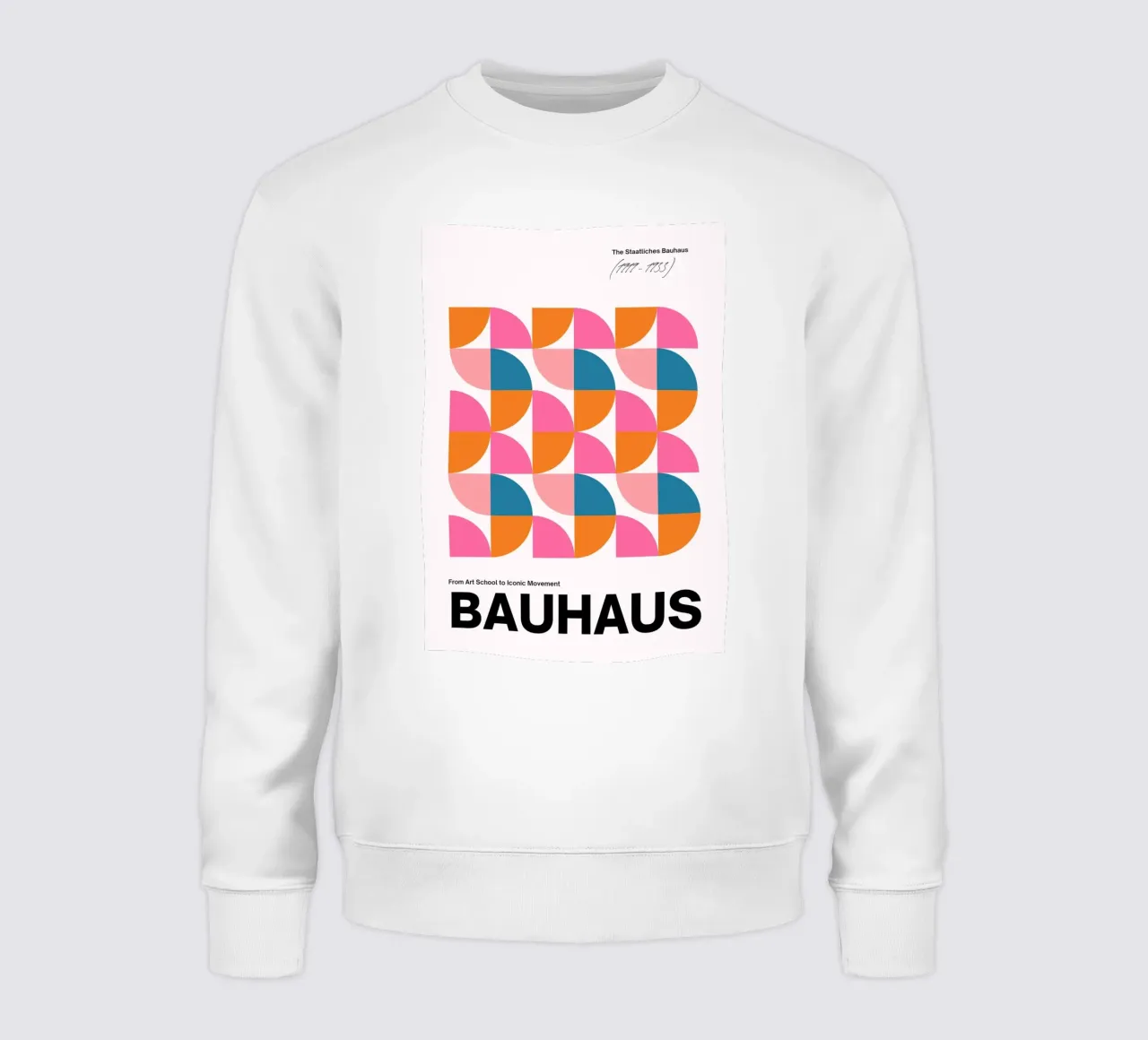 Bauhaus Geometric Abstract Grid Print by Iconic Movement Bri felpa da NorwesClub