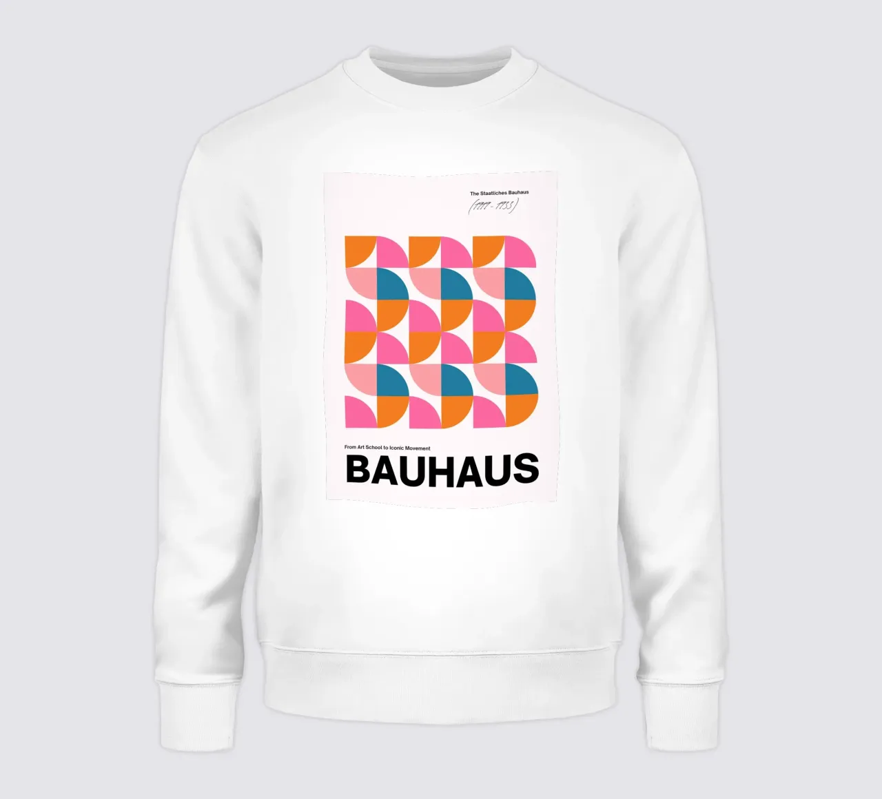 Bauhaus Geometric Abstract Grid Print by Iconic Movement Bri felpa da NorwesClub