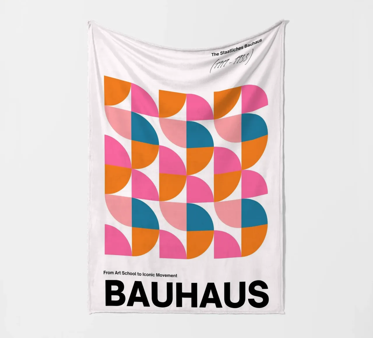 Bauhaus Geometric Abstract Grid Print by Iconic Movement Bri coperta in pile da NorwesClub