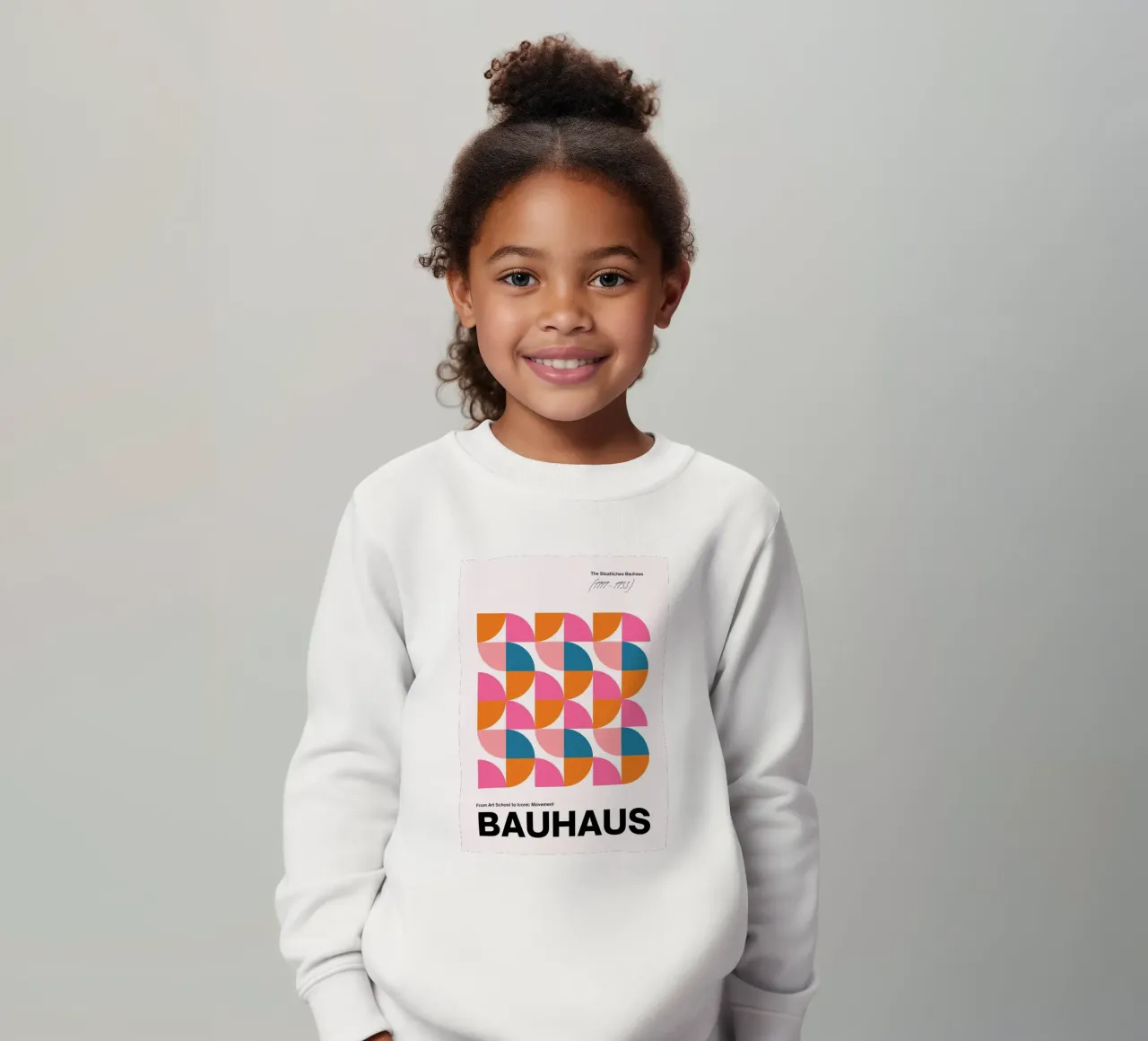 Bauhaus Geometric Abstract Grid Print by Iconic Movement Bri felpa bambino da NorwesClub