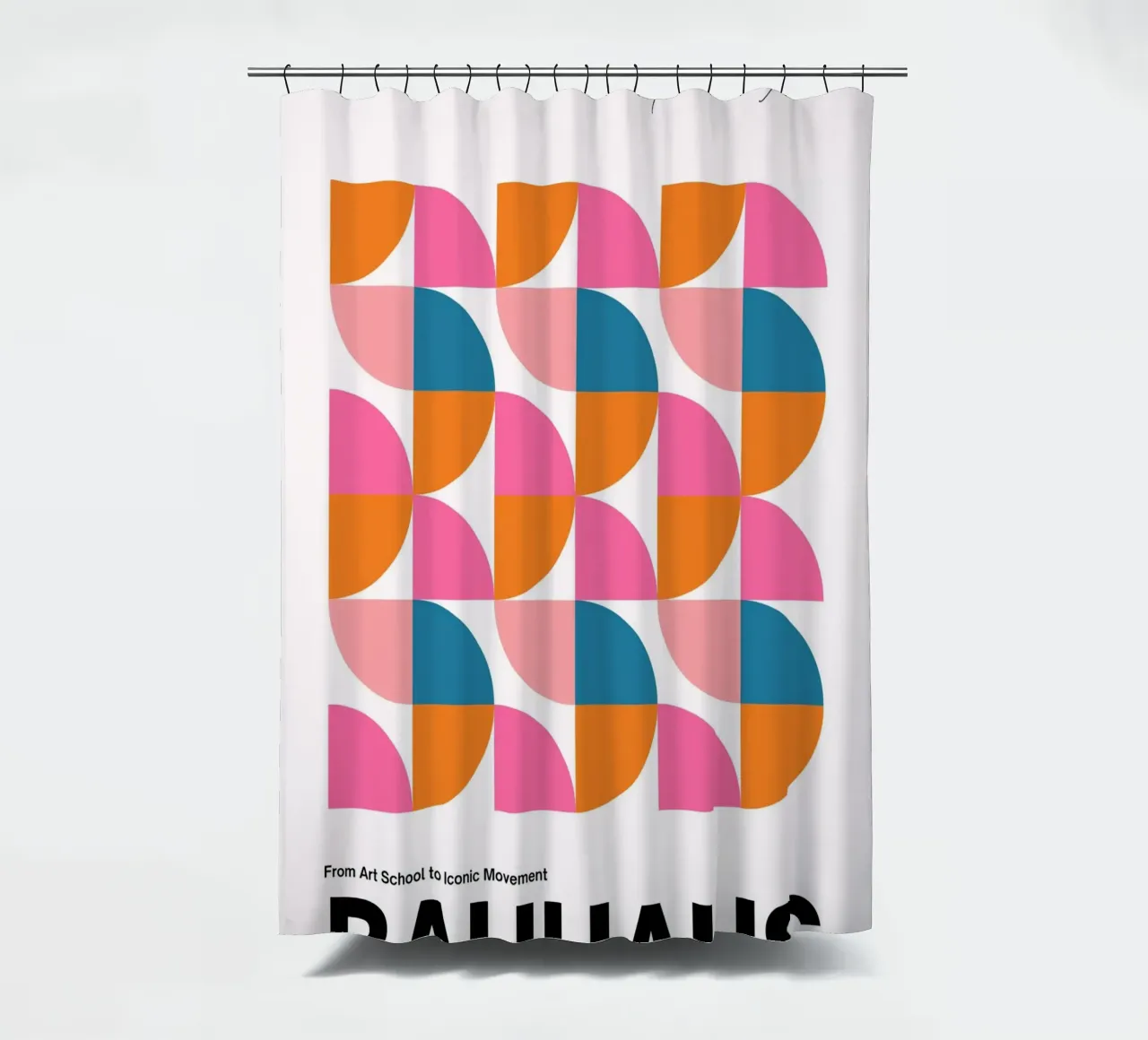 Bauhaus Geometric Abstract Grid Print by Iconic Movement Bri tenda da doccia da NorwesClub