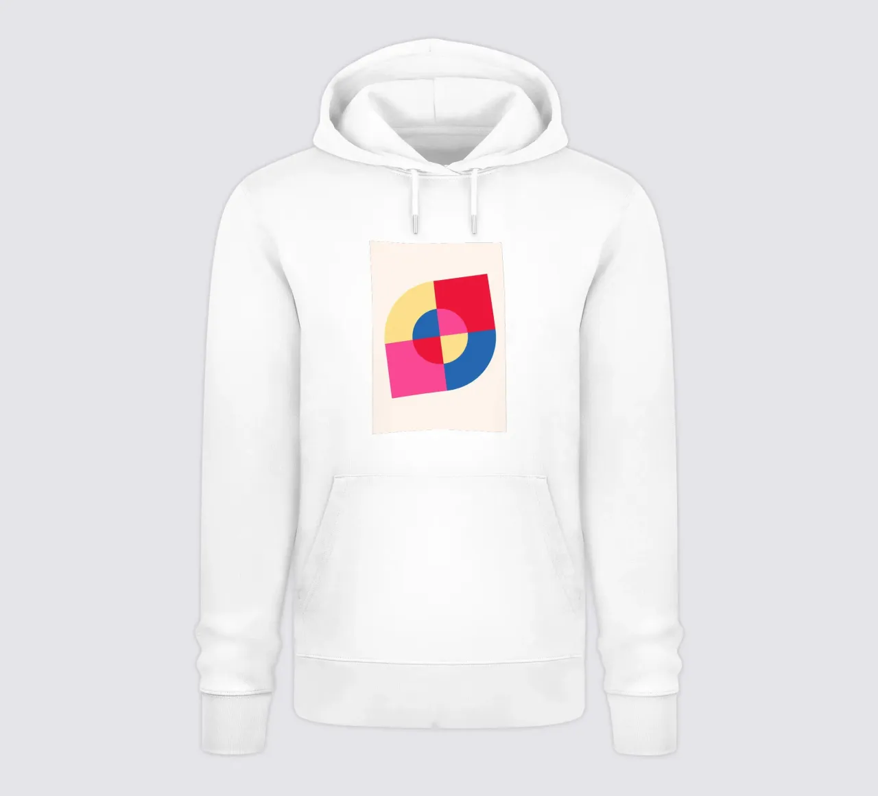 Abstract Geometric Color Block Print by Modernist Shapes & C hoodie by NorwesClub