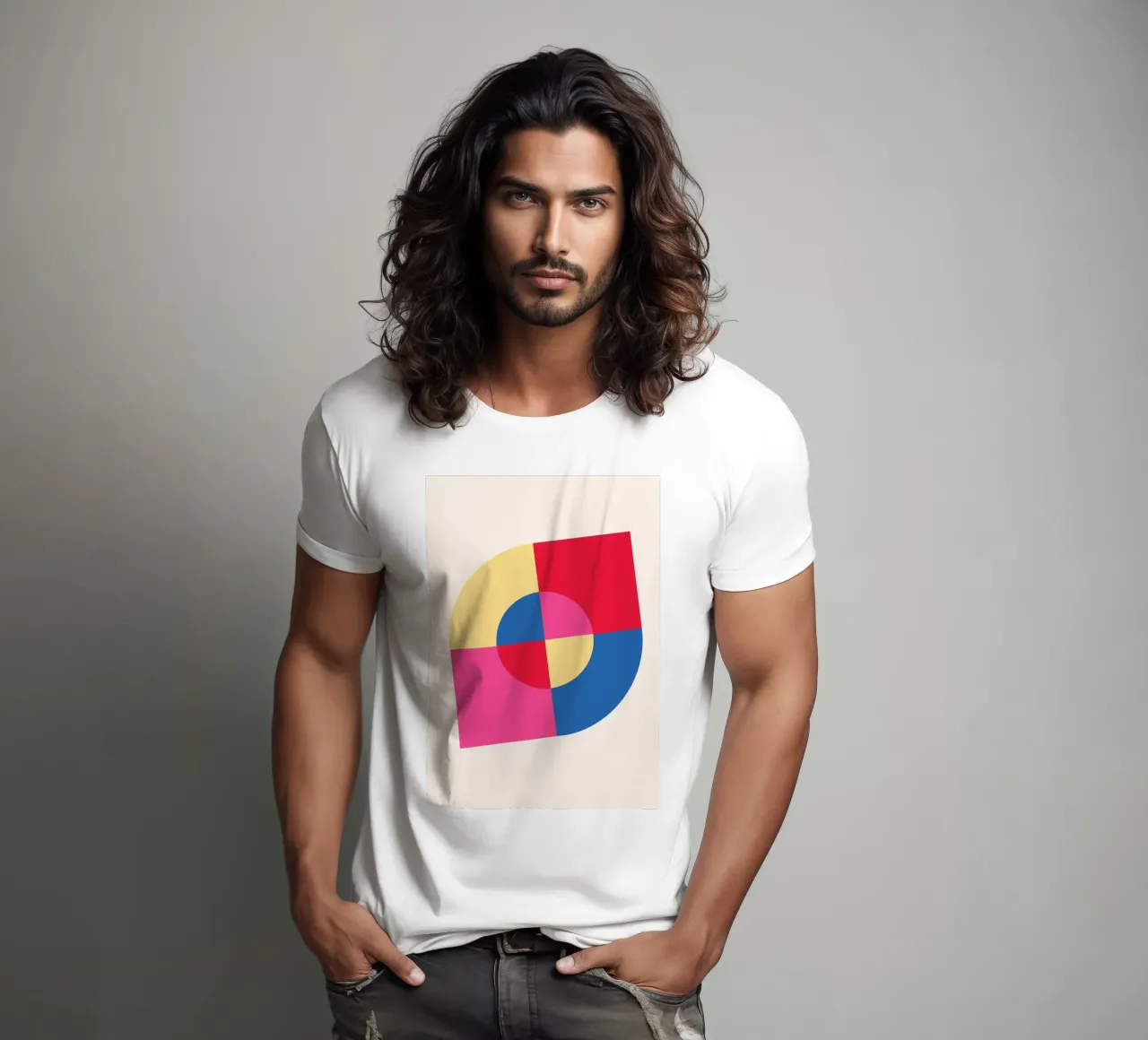 Abstract Geometric Color Block Print by Modernist Shapes & C t-shirt by NorwesClub