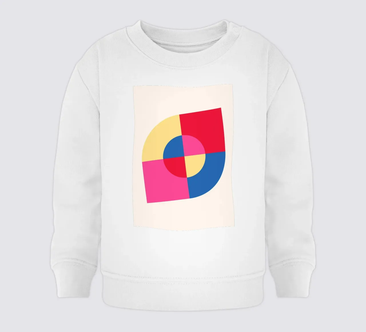 Abstract Geometric Color Block Print by Modernist Shapes & C baby sweatshirt by NorwesClub