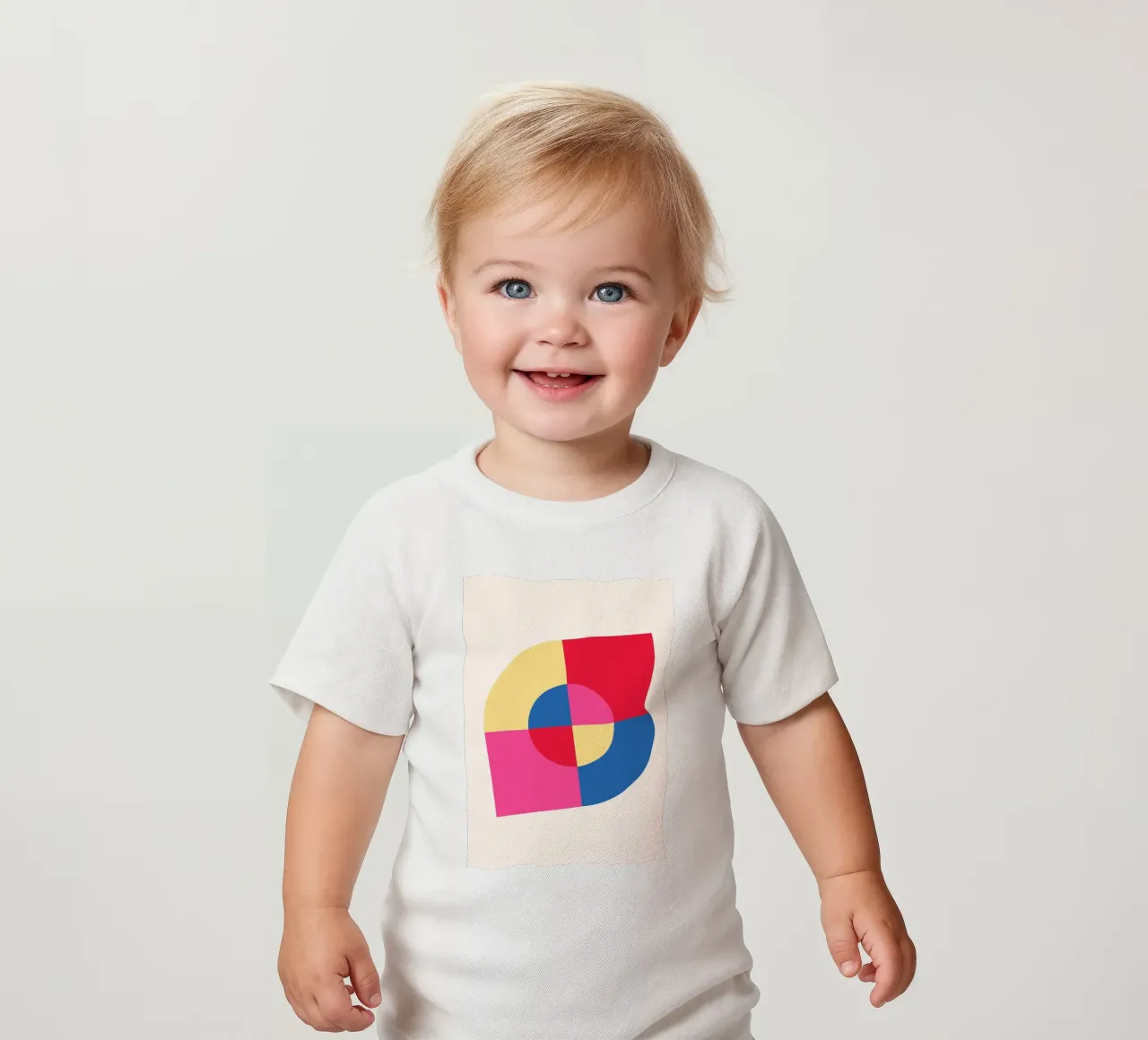 Abstract Geometric Color Block Print by Modernist Shapes & C baby t-shirt by NorwesClub