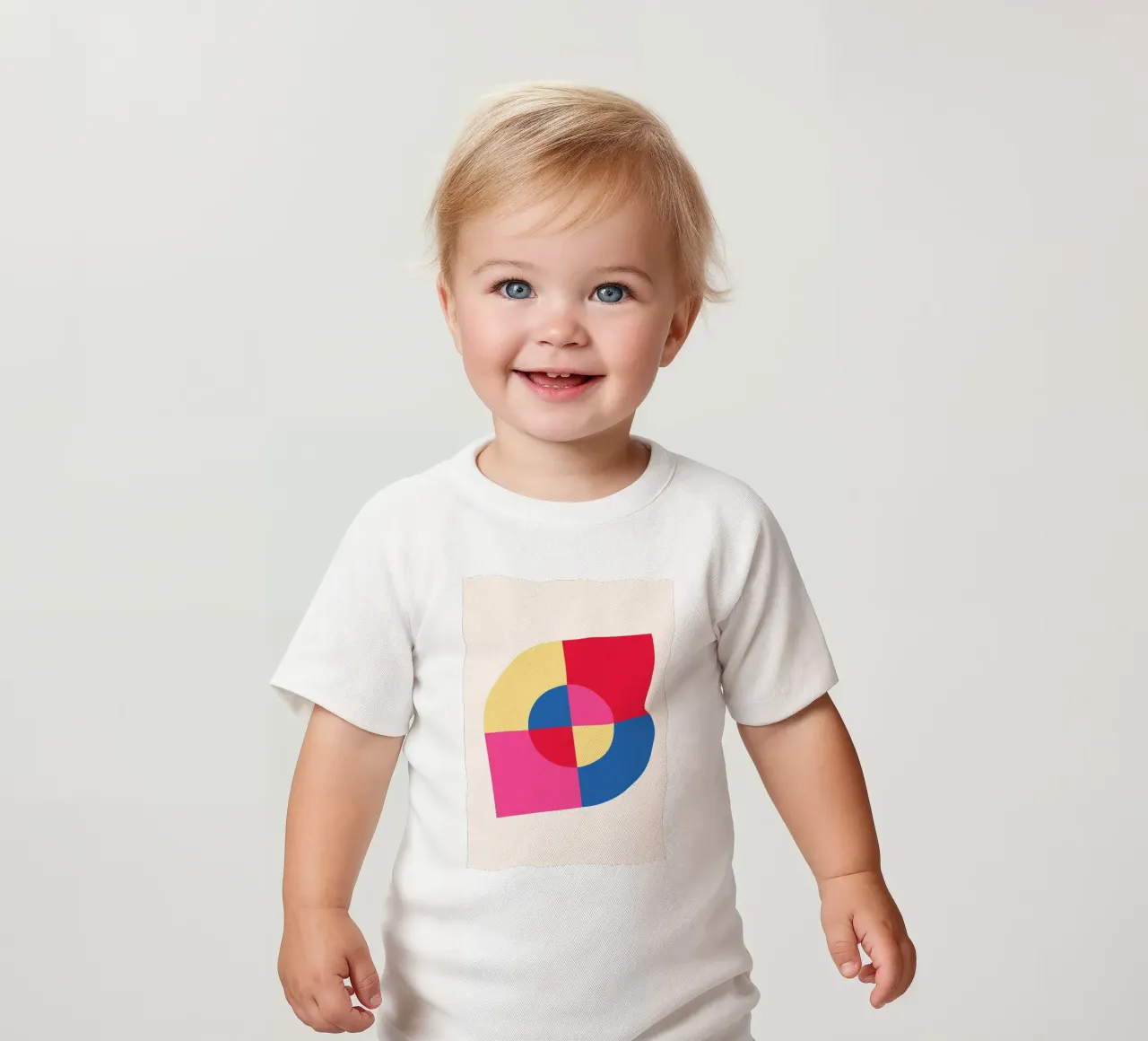 Abstract Geometric Color Block Print by Modernist Shapes & C baby t-shirt by NorwesClub