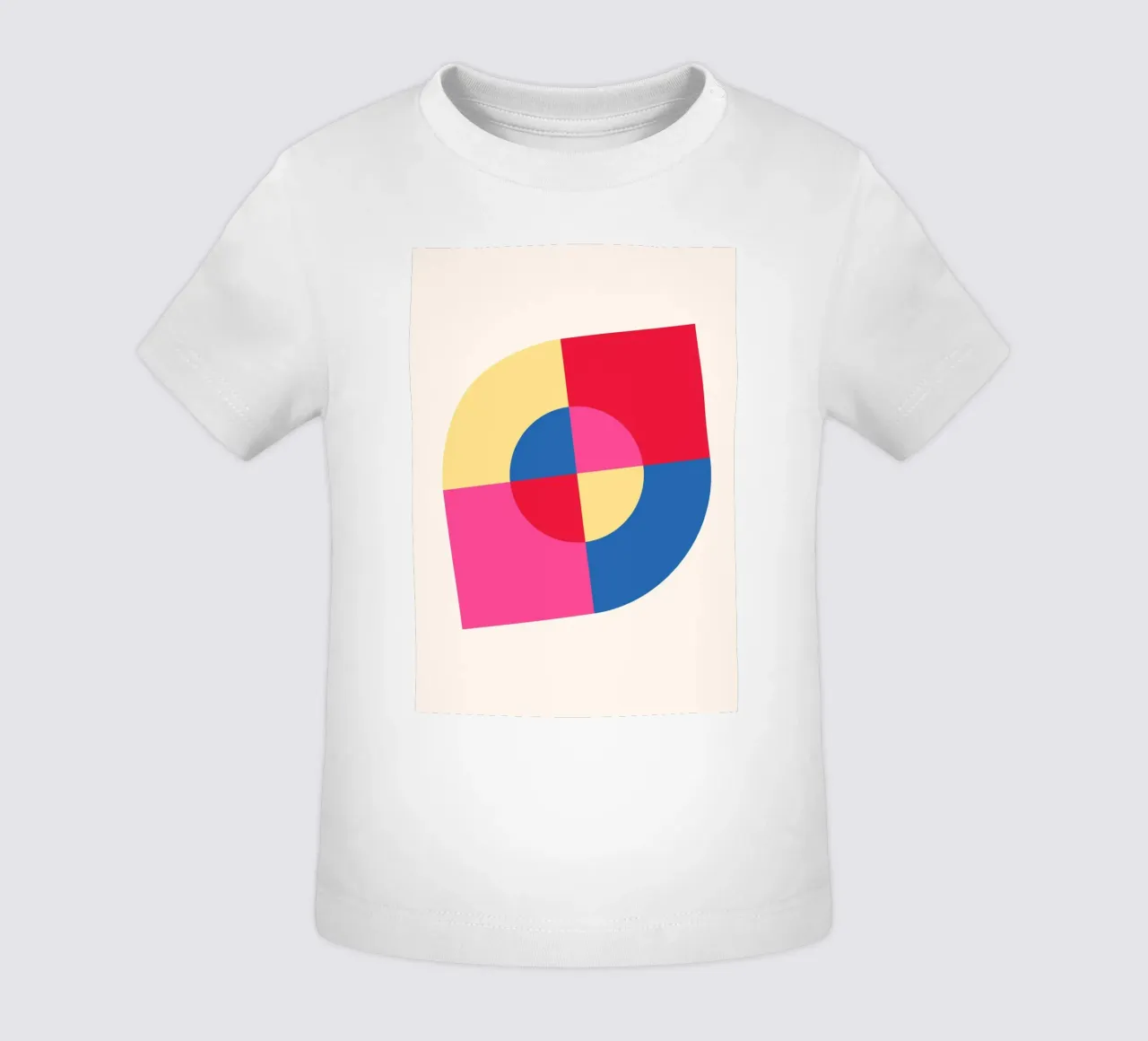 Abstract Geometric Color Block Print by Modernist Shapes & C baby t-shirt by NorwesClub