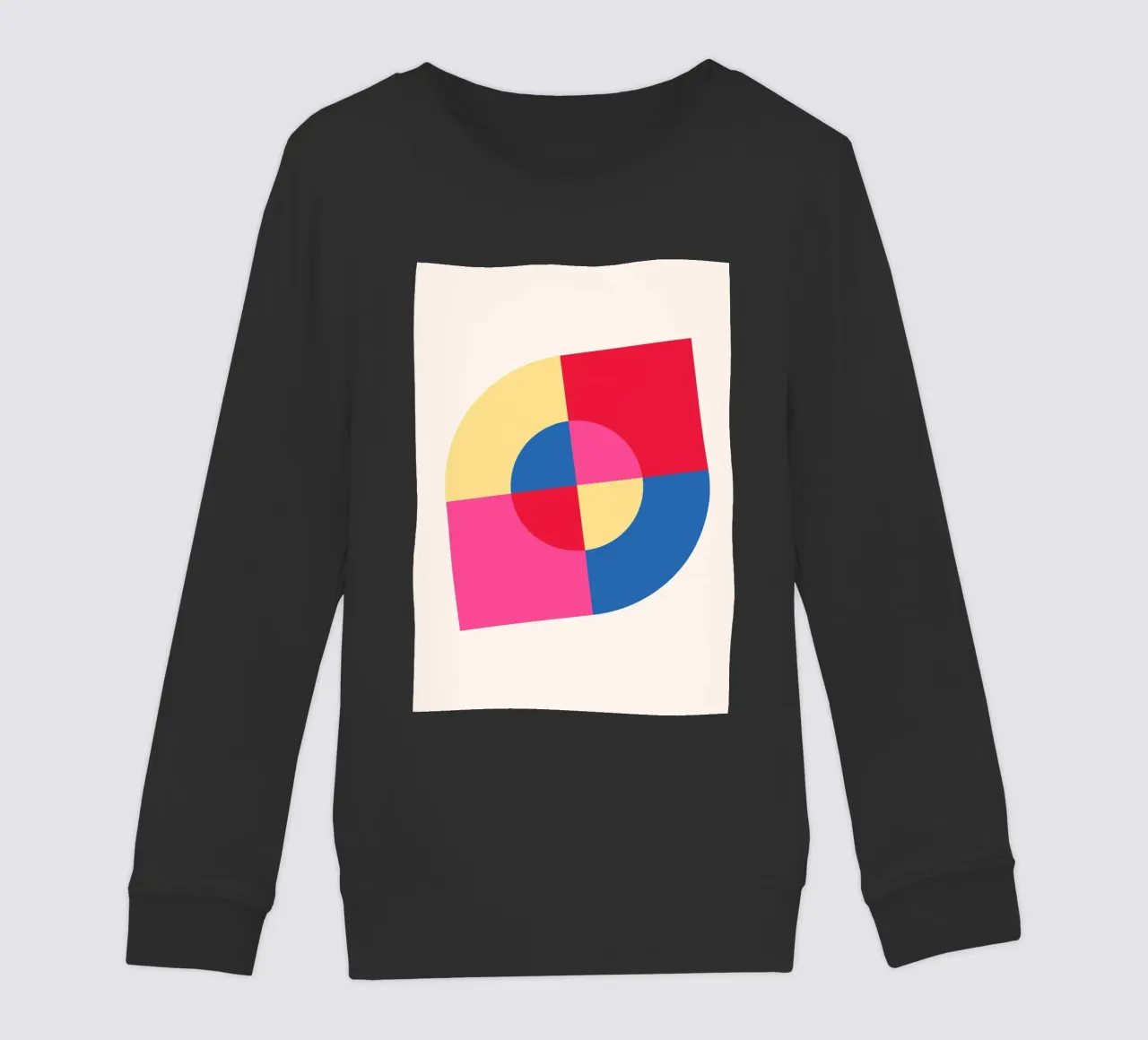 Abstract Geometric Color Block Print by Modernist Shapes & C kids sweatshirt by NorwesClub
