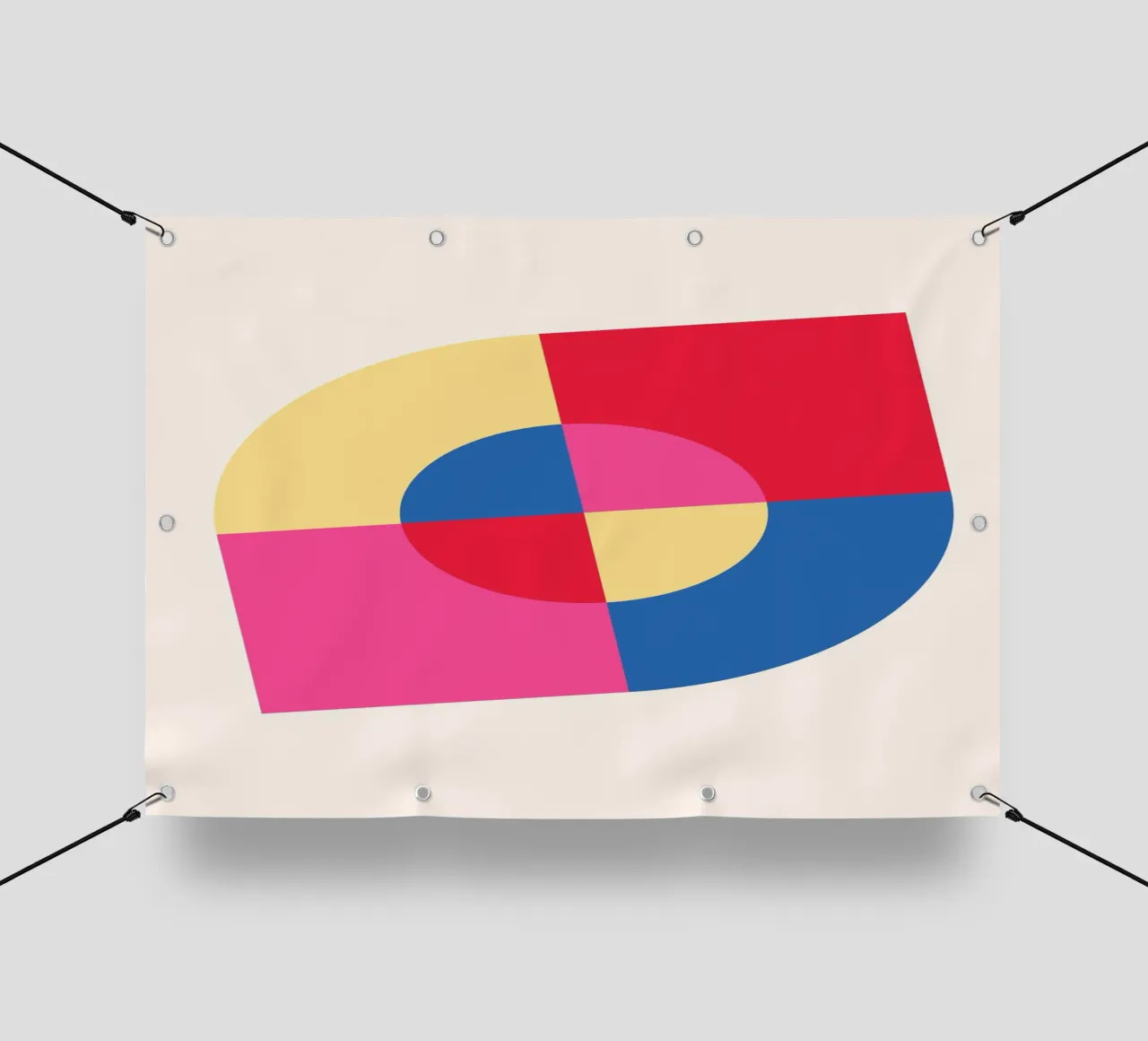 Abstract Geometric Color Block Print by Modernist Shapes & C pvc cover by NorwesClub