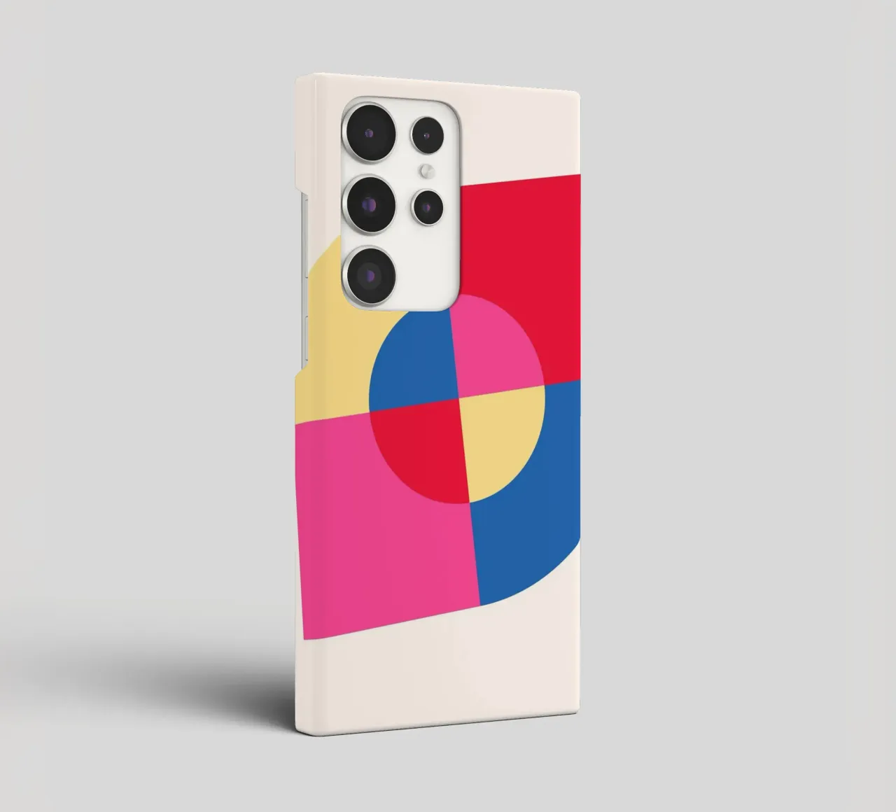 Abstract Geometric Color Block Print by Modernist Shapes & C samsung phone case by NorwesClub