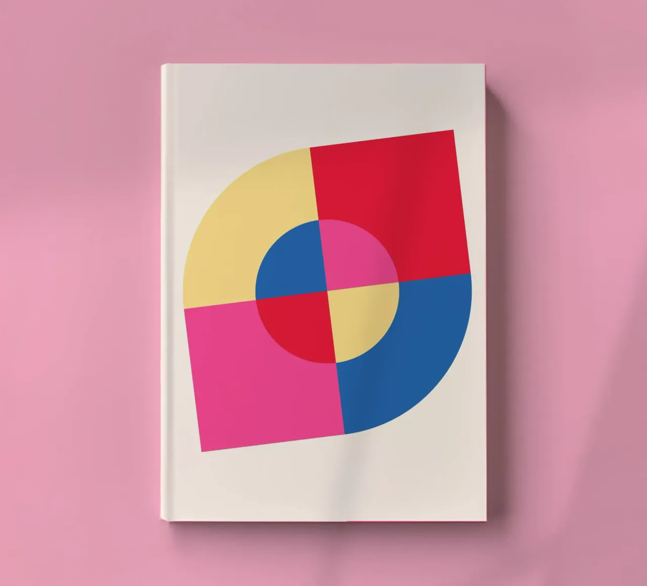 Abstract Geometric Color Block Print by Modernist Shapes & C notebook by NorwesClub