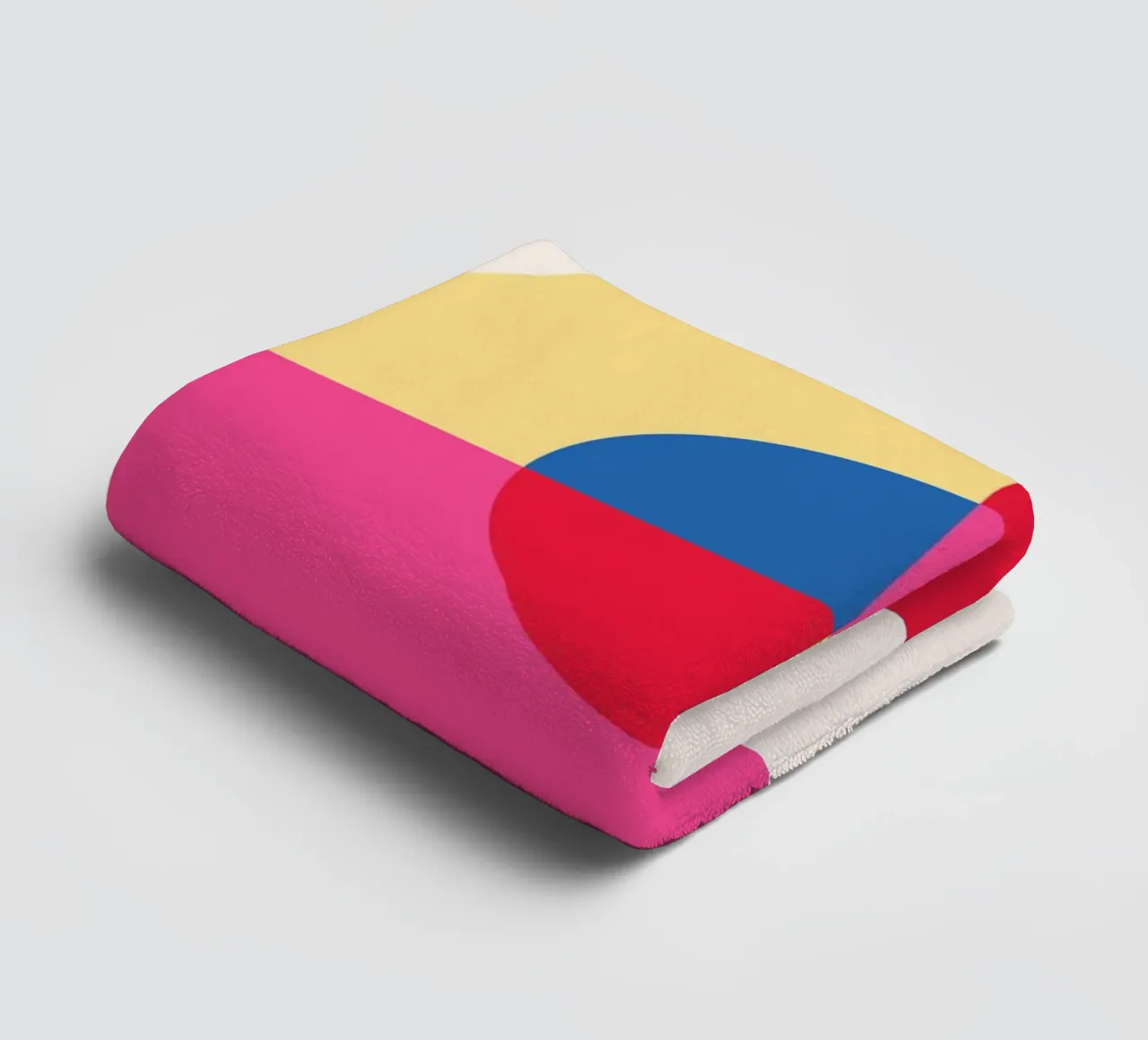 Abstract Geometric Color Block Print by Modernist Shapes & C towel by NorwesClub