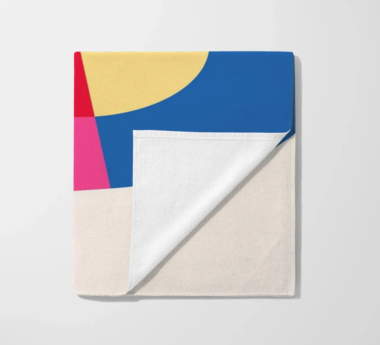 Abstract Geometric Color Block Print by Modernist Shapes & C beach towel by NorwesClub