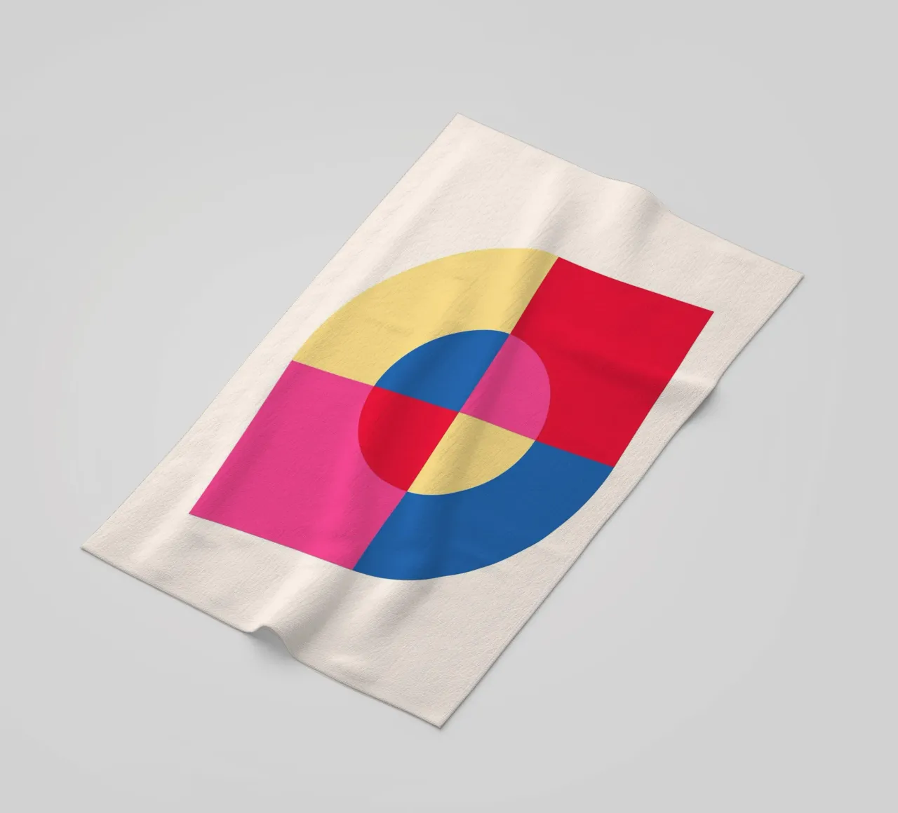 Abstract Geometric Color Block Print by Modernist Shapes & C beach towel by NorwesClub