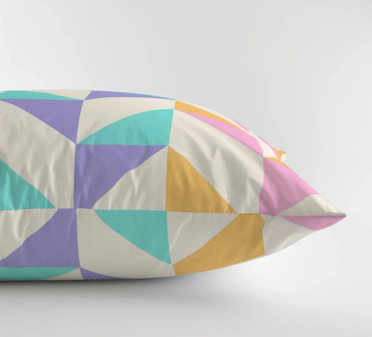 Pastel Chevron Geometric Pattern Art Print by Modernist Desi decorative cushion by NorwesClub