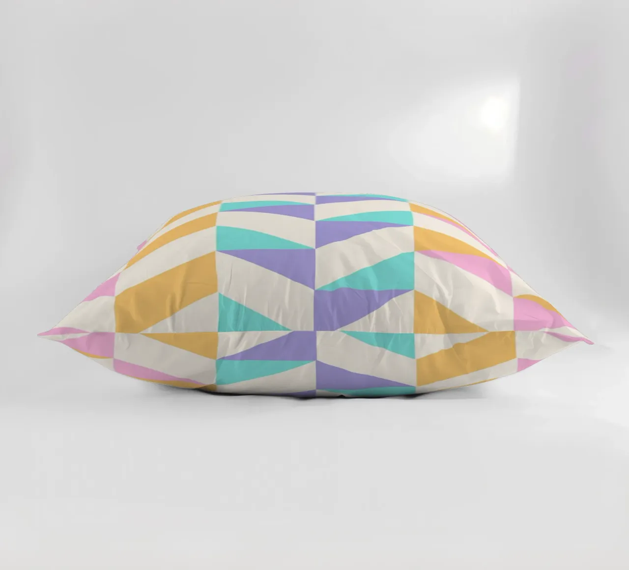 Pastel Chevron Geometric Pattern Art Print by Modernist Desi decorative cushion by NorwesClub