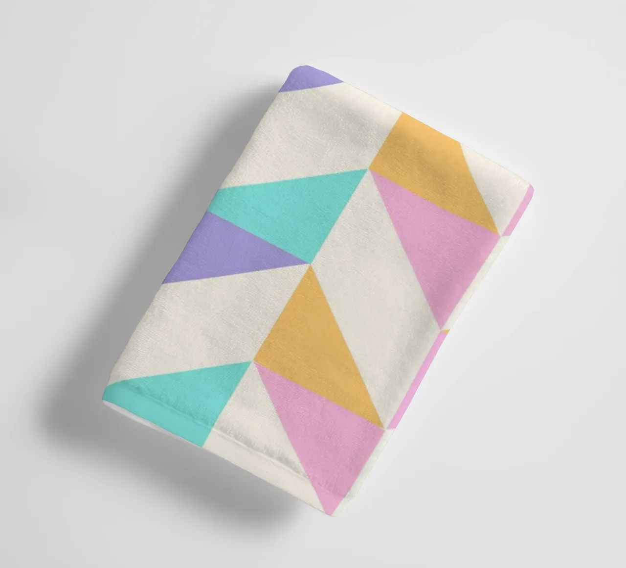 Pastel Chevron Geometric Pattern Art Print by Modernist Desi towel by NorwesClub