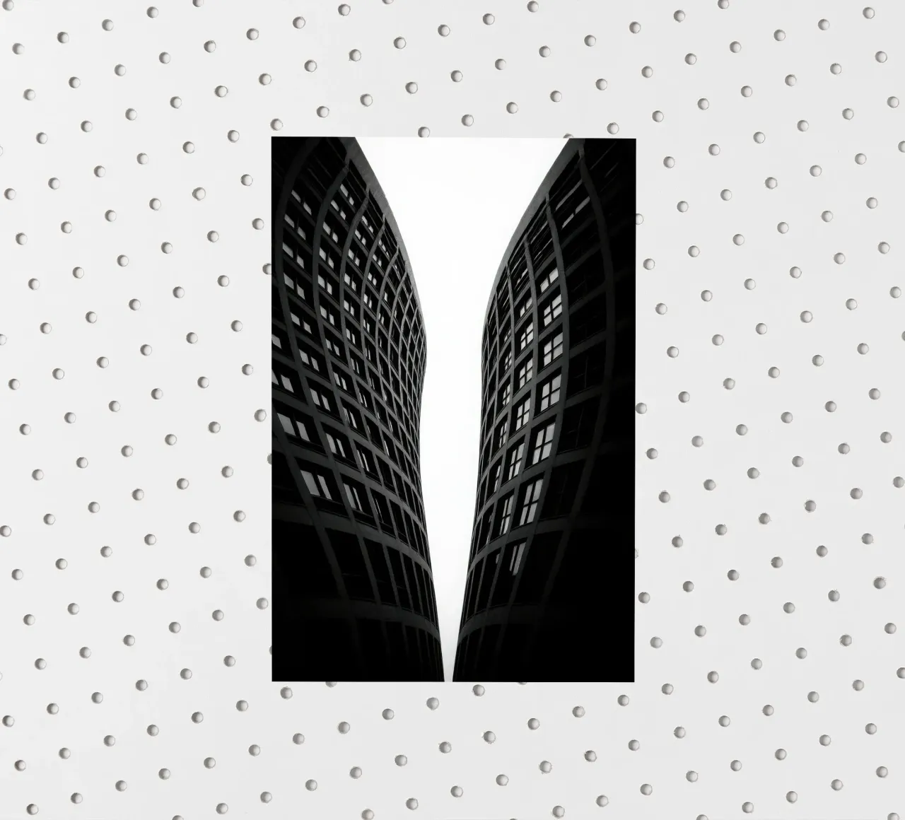 Rotterdam - Flexible towers sticker by Black & White