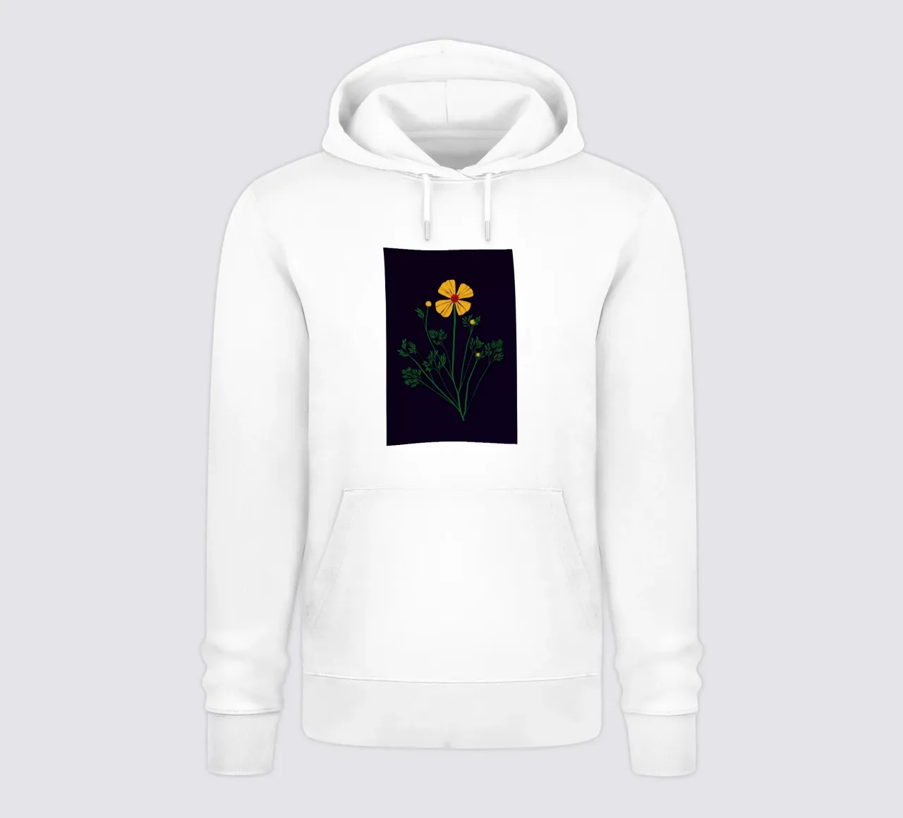 Wildflowers with Foliage felpa con cappuccio da Pure