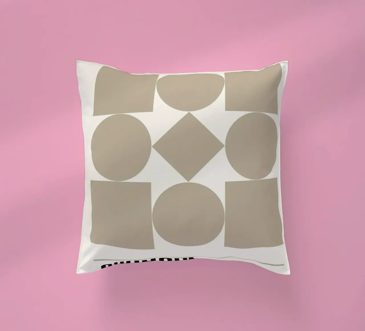 Bauhaus Forme geometriche Stampa astratta di Shapes & Grids, Be cuscino da NorwesClub