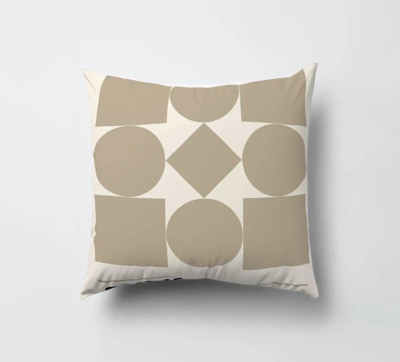 Bauhaus Forme geometriche Stampa astratta di Shapes & Grids, Be cuscino da NorwesClub