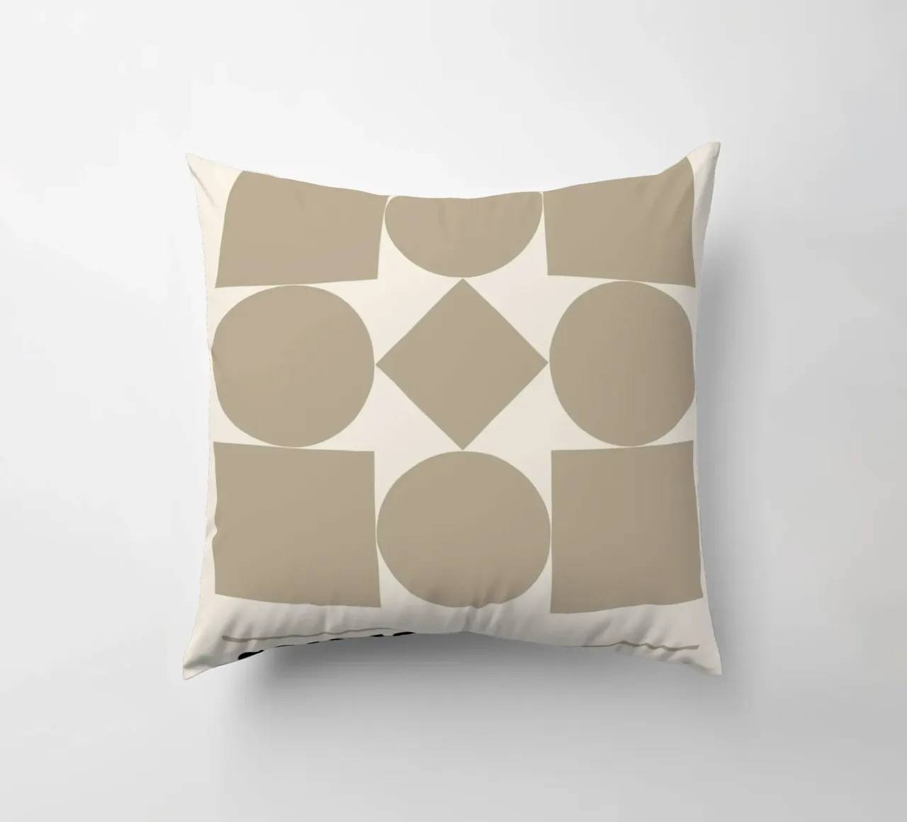 Bauhaus Forme geometriche Stampa astratta di Shapes & Grids, Be cuscino da NorwesClub