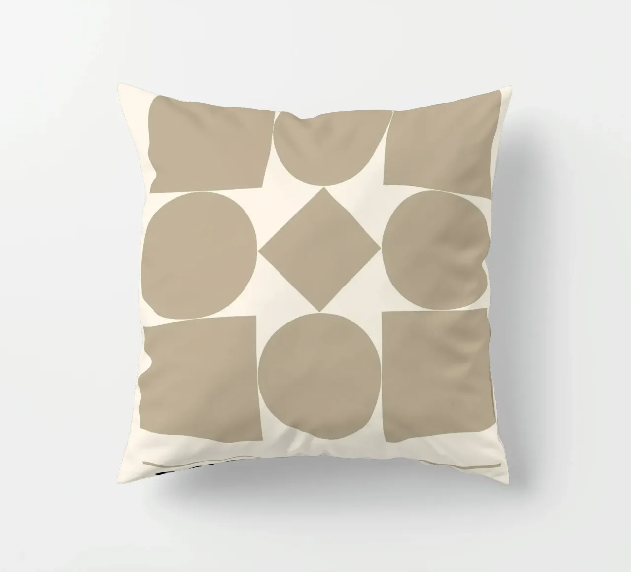 Bauhaus Forme geometriche Stampa astratta di Shapes & Grids, Be cuscino da NorwesClub