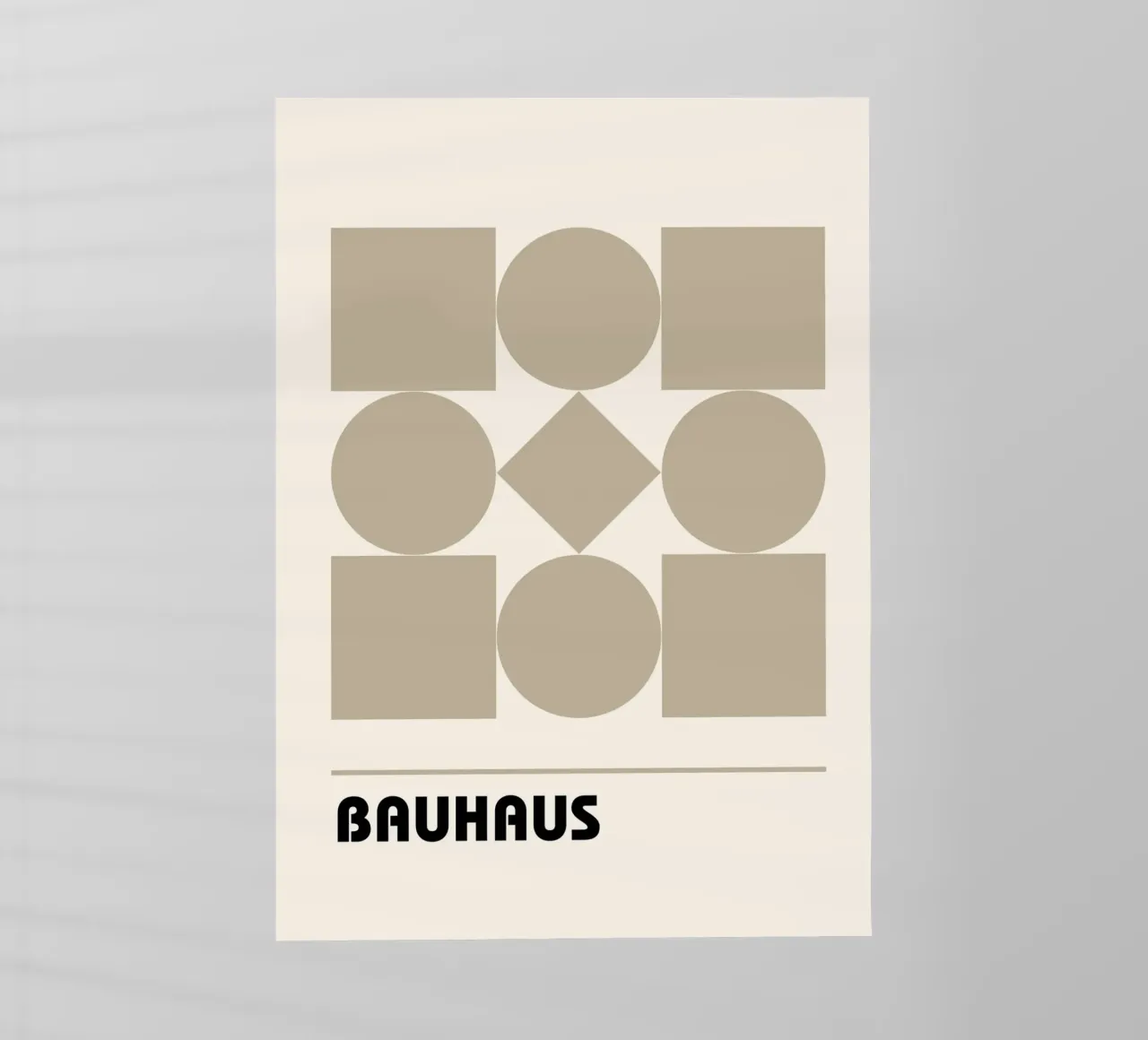 Bauhaus Forme geometriche Stampa astratta di Shapes & Grids, Be pellicola backlit da NorwesClub