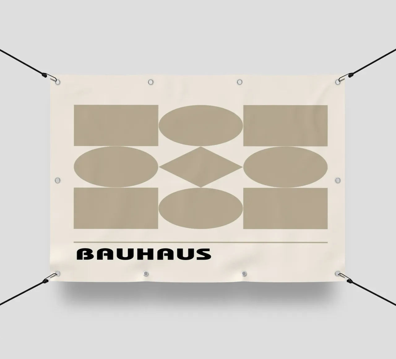 Bauhaus Forme geometriche Stampa astratta di Shapes & Grids, Be telo in pvc da NorwesClub