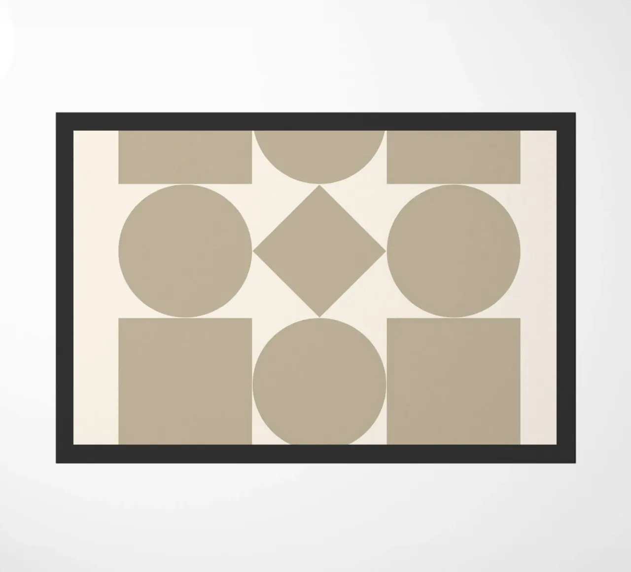 Bauhaus Forme geometriche Stampa astratta di Shapes & Grids, Be zerbino da NorwesClub