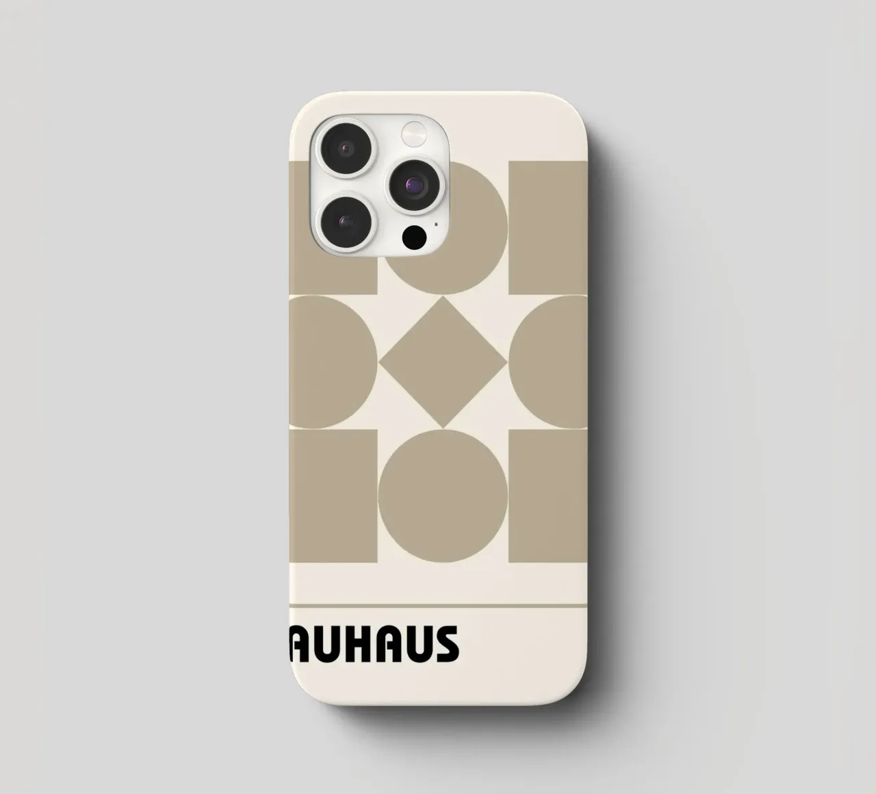 Bauhaus Geometric Forms Abstract Print by Shapes & Grids, Be iphone case by NorwesClub