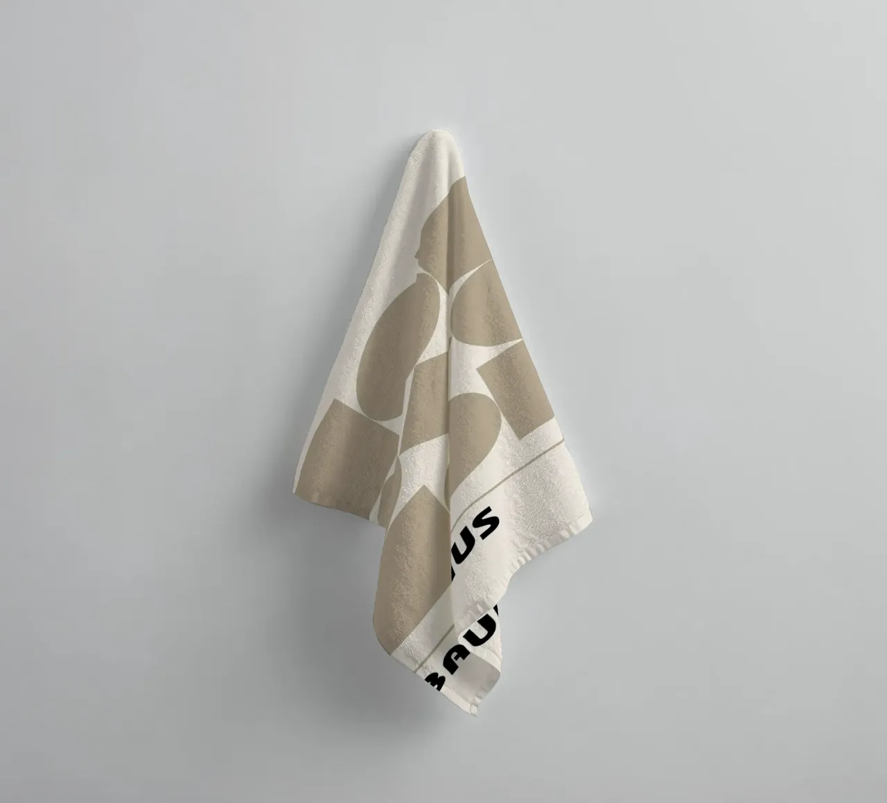 Bauhaus Geometric Forms Abstract Print by Shapes & Grids, Be towel by NorwesClub
