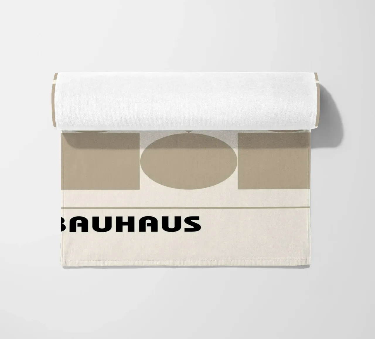 Bauhaus Geometric Forms Abstract Print by Shapes & Grids, Be beach towel by NorwesClub
