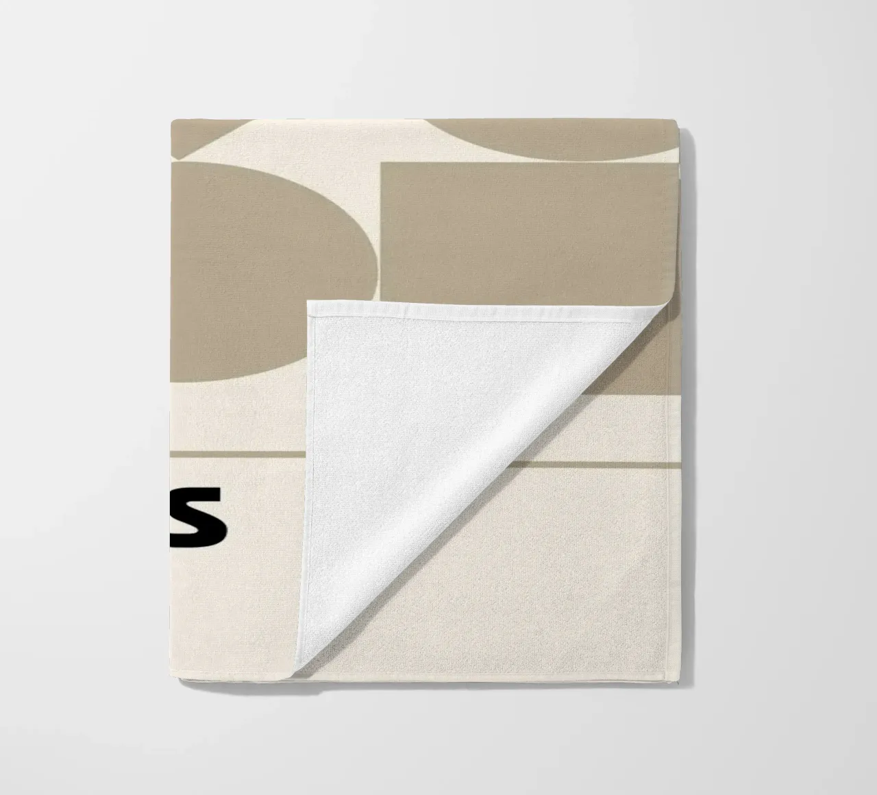 Bauhaus Geometric Forms Abstract Print by Shapes & Grids, Be beach towel by NorwesClub