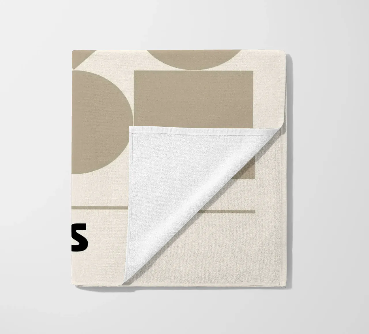 Bauhaus Geometric Forms Abstract Print by Shapes & Grids, Be beach towel by NorwesClub