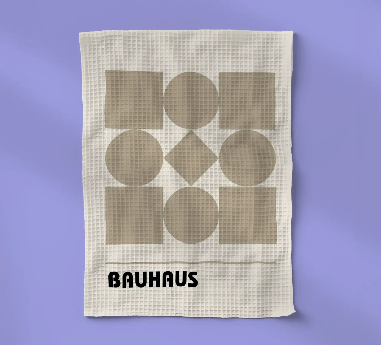 Bauhaus Geometric Forms Abstract Print by Shapes & Grids, Be torchon de NorwesClub