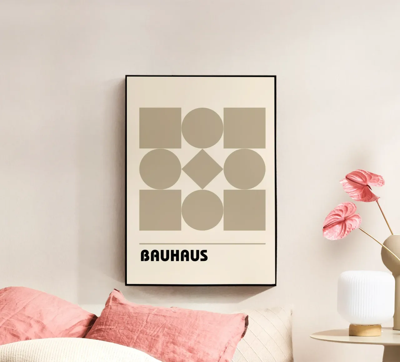 Bauhaus Forme geometriche Stampa astratta di Shapes & Grids, Be plexiglass da NorwesClub