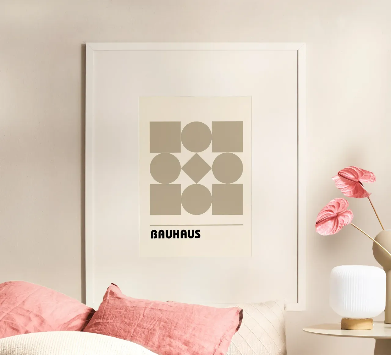 Bauhaus Forme geometriche Stampa astratta di Shapes & Grids, Be carta hahnemühle da NorwesClub