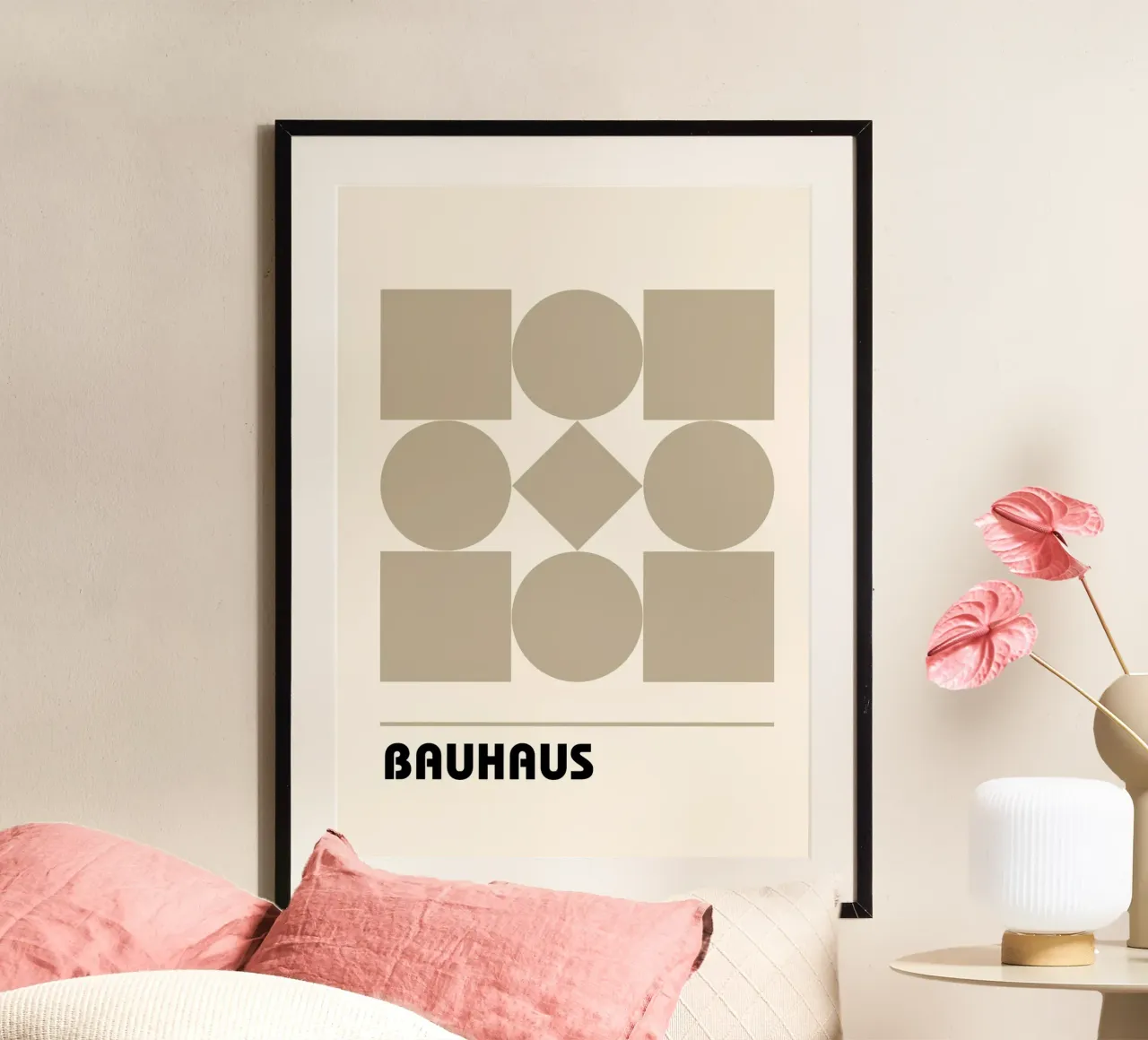 Bauhaus Forme geometriche Stampa astratta di Shapes & Grids, Be carta hahnemühle da NorwesClub