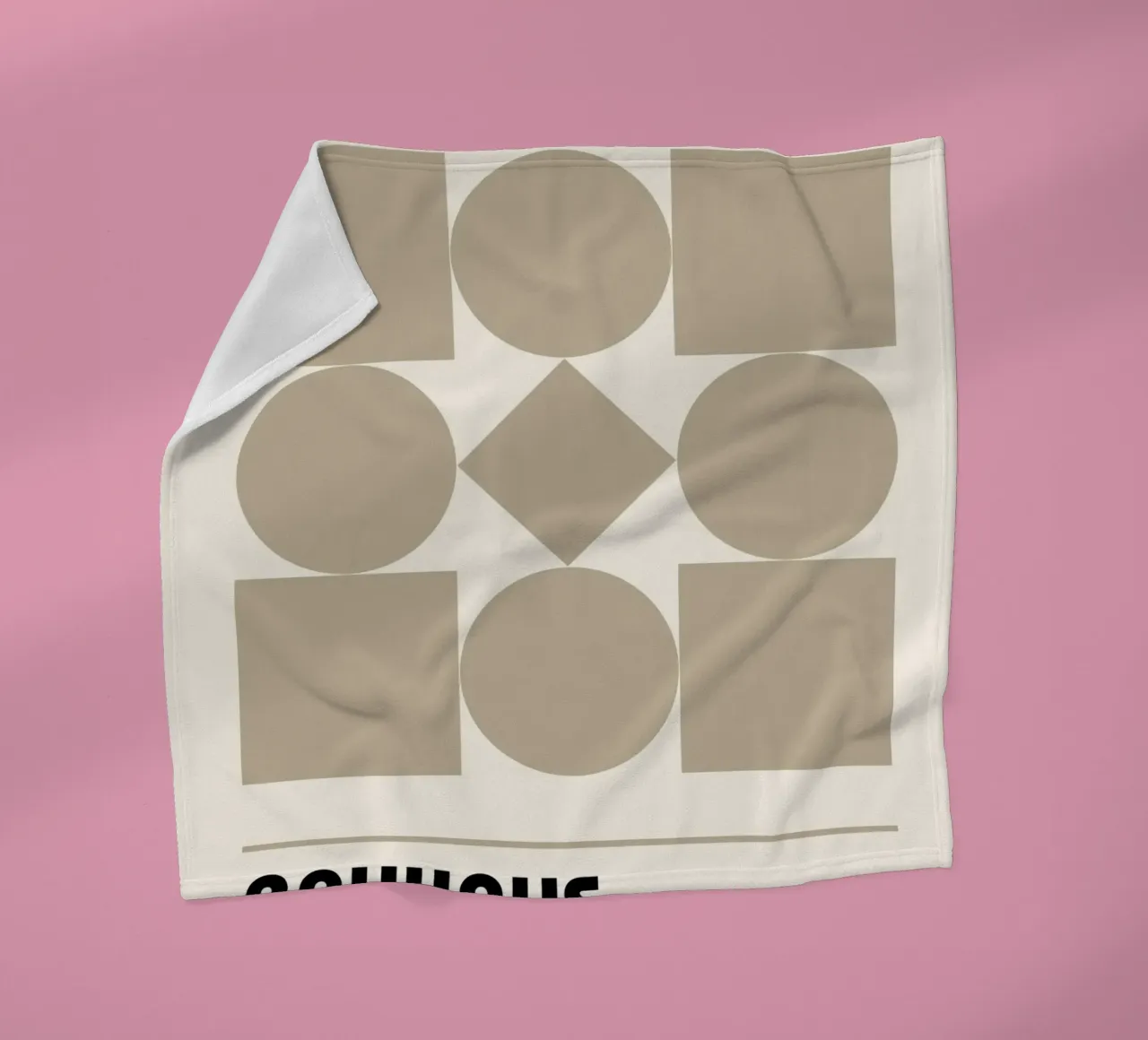 Bauhaus Forme geometriche Stampa astratta di Shapes & Grids, Be coperta in pile da NorwesClub