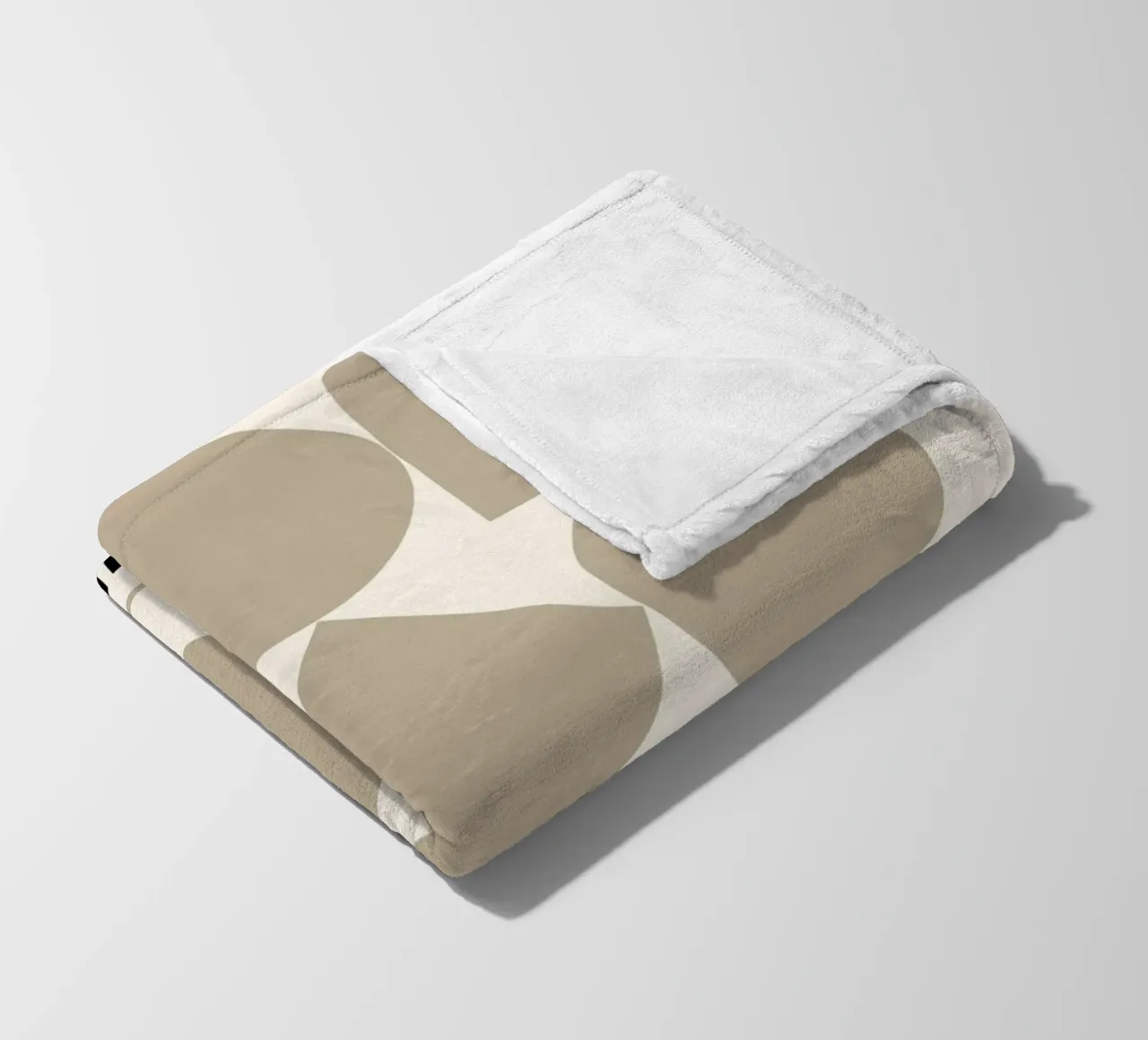 Bauhaus Forme geometriche Stampa astratta di Shapes & Grids, Be coperta in pile da NorwesClub