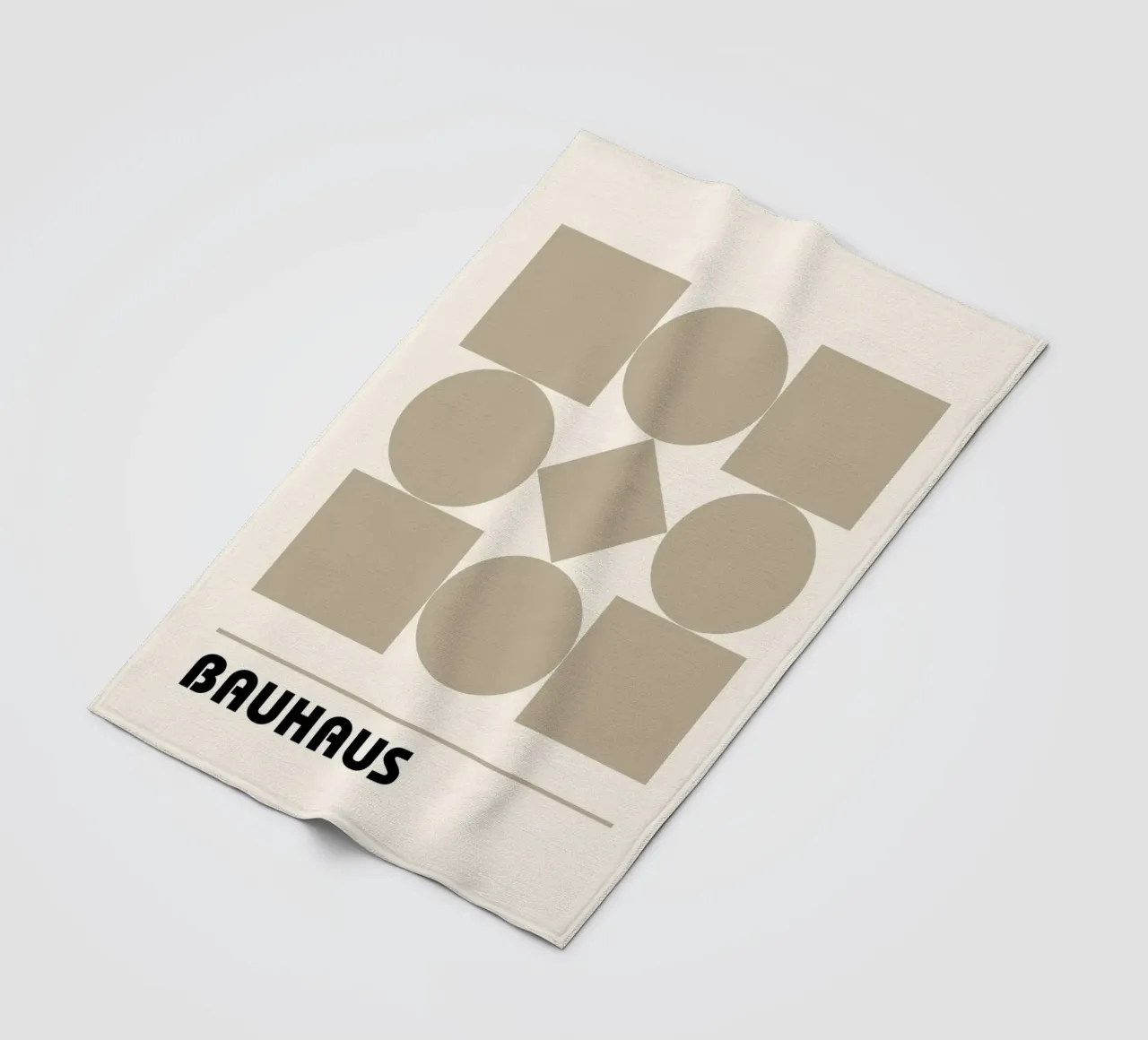 Bauhaus Forme geometriche Stampa astratta di Shapes & Grids, Be coperta in pile da NorwesClub