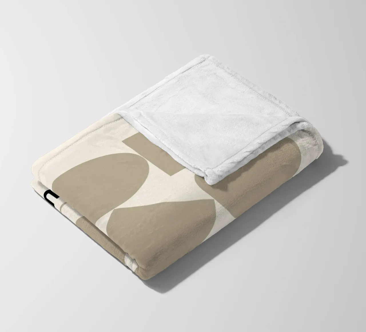 Bauhaus Forme geometriche Stampa astratta di Shapes & Grids, Be coperta in pile da NorwesClub