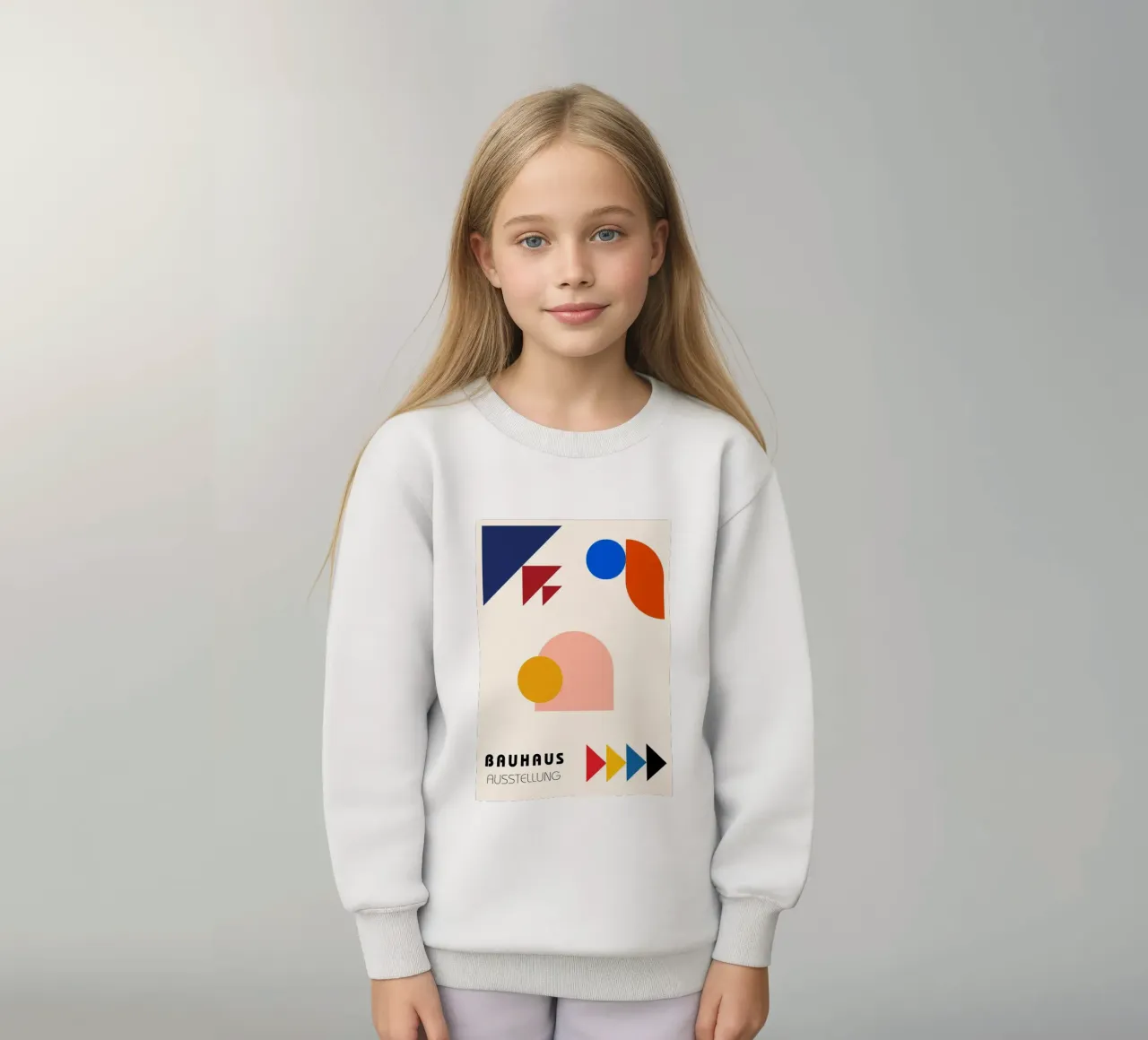 Bauhaus Ausstellung Abstract Geometric Shapes by Modernist M Kinder Sweatshirt von NorwesClub