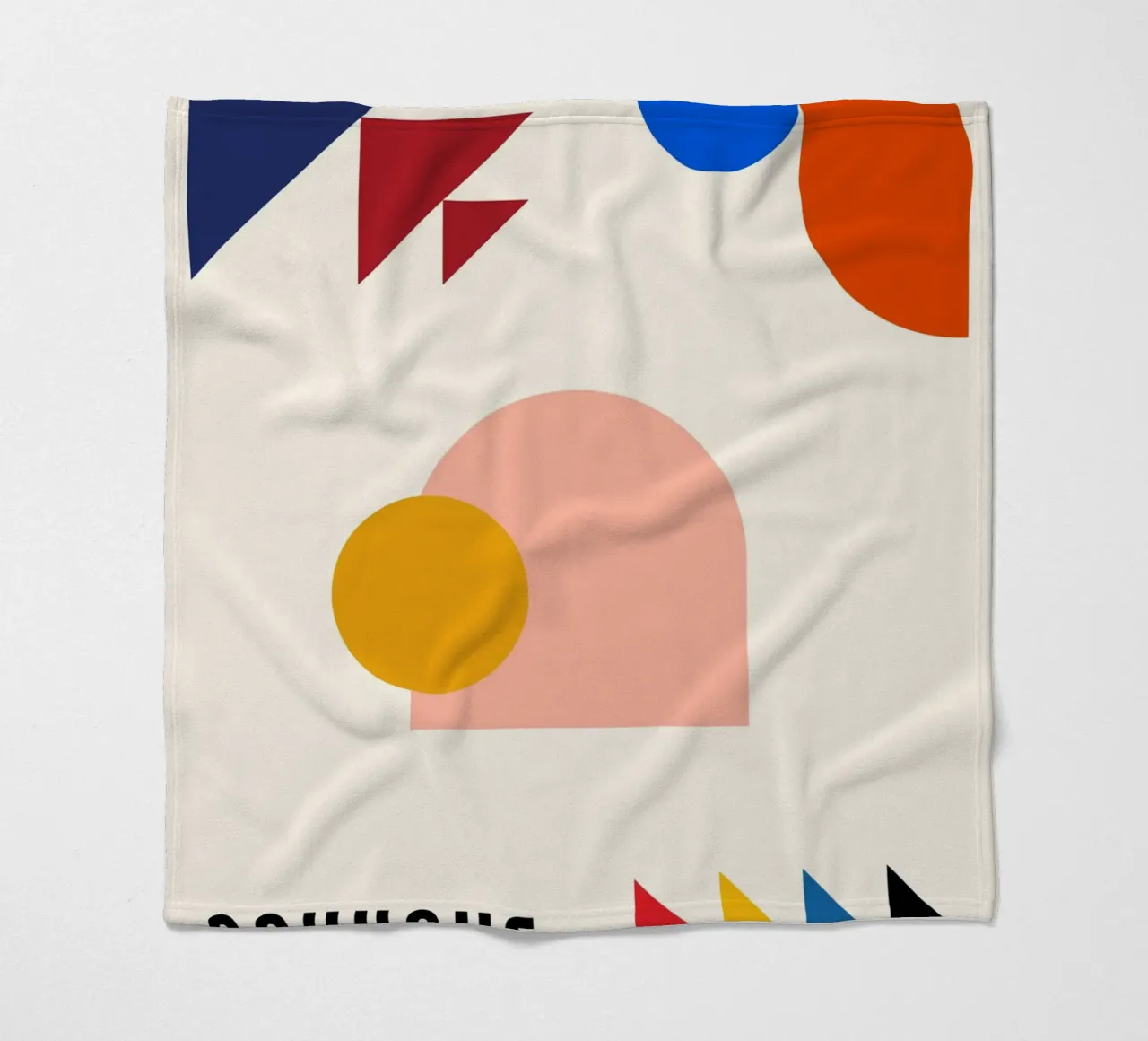 Bauhaus Ausstellung Abstract Geometric Shapes by Modernist M Fleecedecke von NorwesClub
