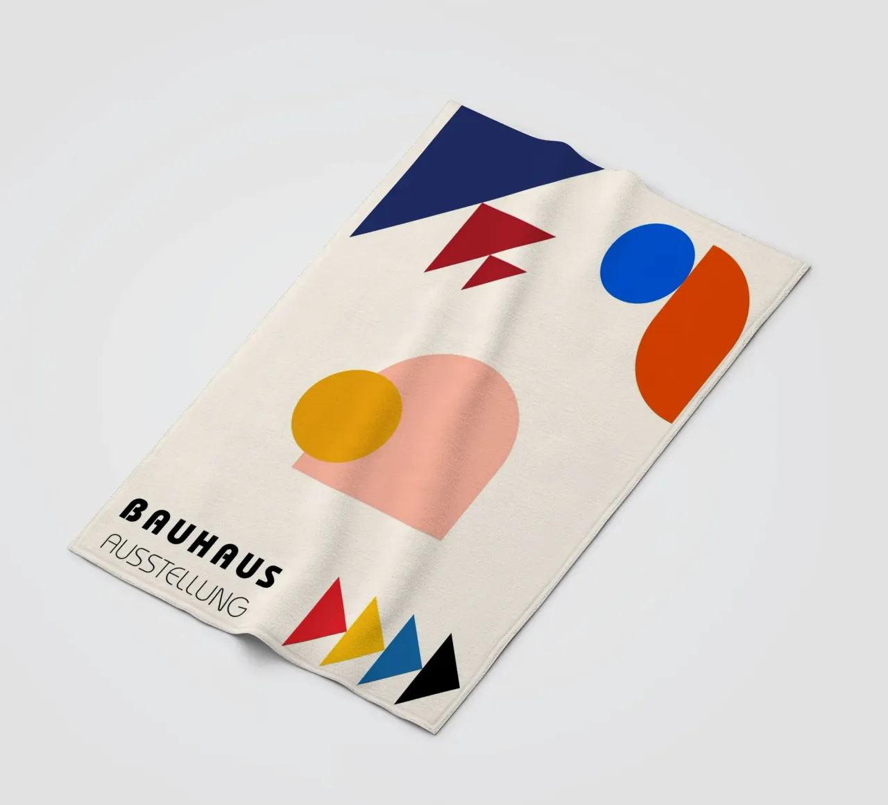 Bauhaus Ausstellung Abstract Geometric Shapes by Modernist M Fleecedecke von NorwesClub
