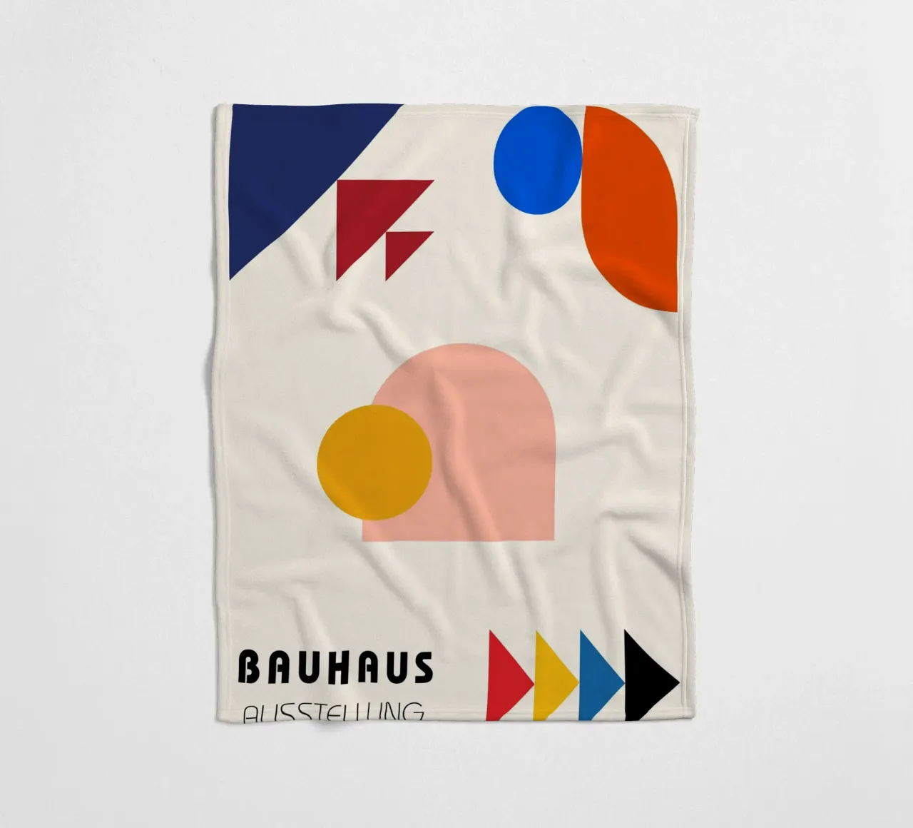 Bauhaus Ausstellung Abstract Geometric Shapes by Modernist M Fleecedecke von NorwesClub