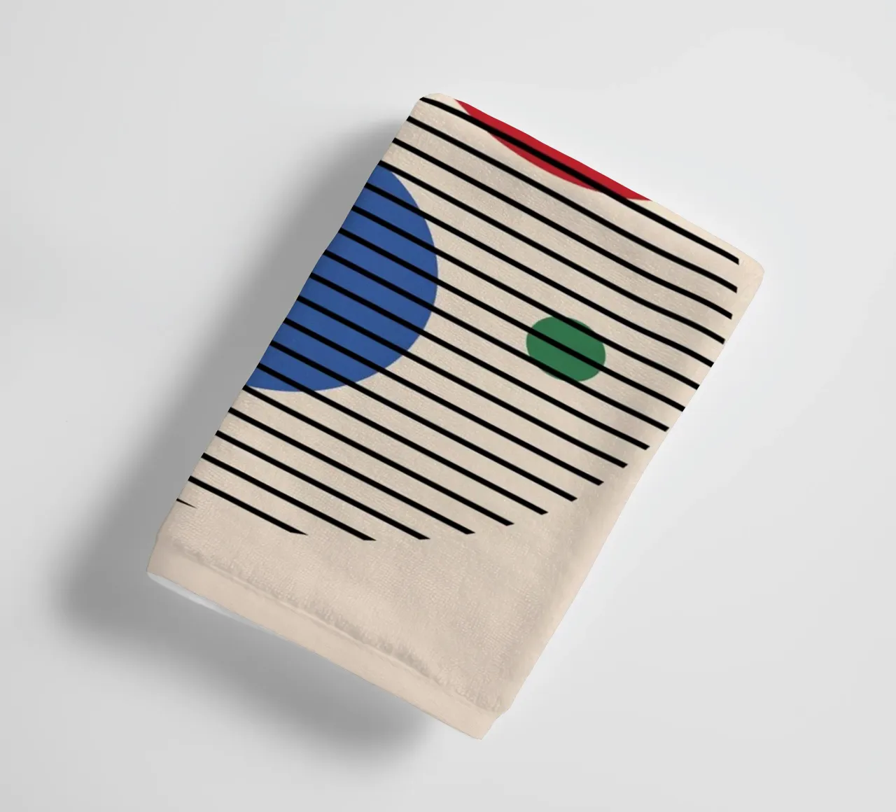 Bauhaus Abstract Circles & Lines Art Print by Modernist Form towel by NorwesClub