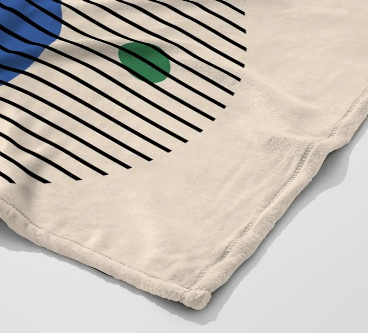 Bauhaus Abstract Circles & Lines Art Print by Modernist Form fleece blanket by NorwesClub