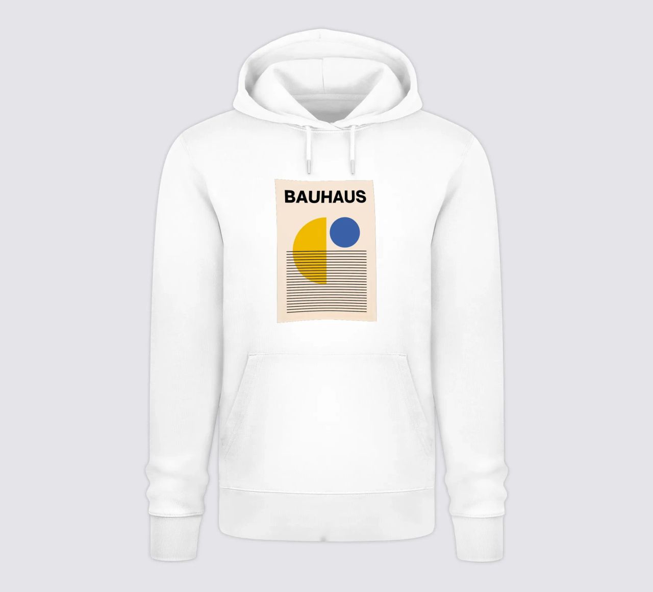 Bauhaus Geometric Abstract Print by Circles & Lines, Primario sudadera con capucha de NorwesClub